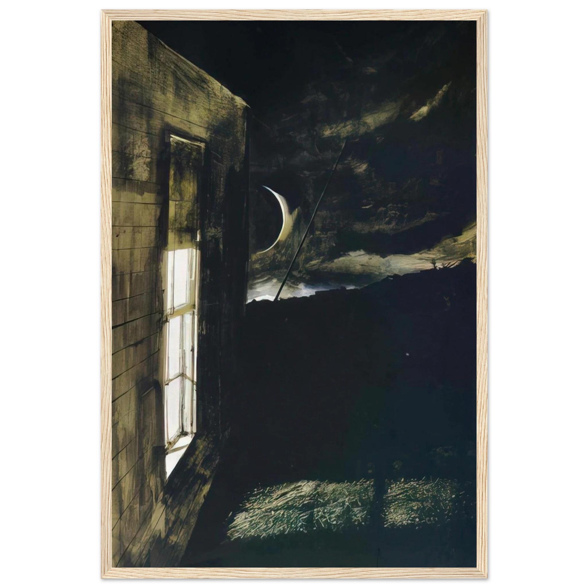CRESCENT MOON Framed Poster | Andrew Wyeth Framed Prints Wall Art | Andrew Wyeth Prints