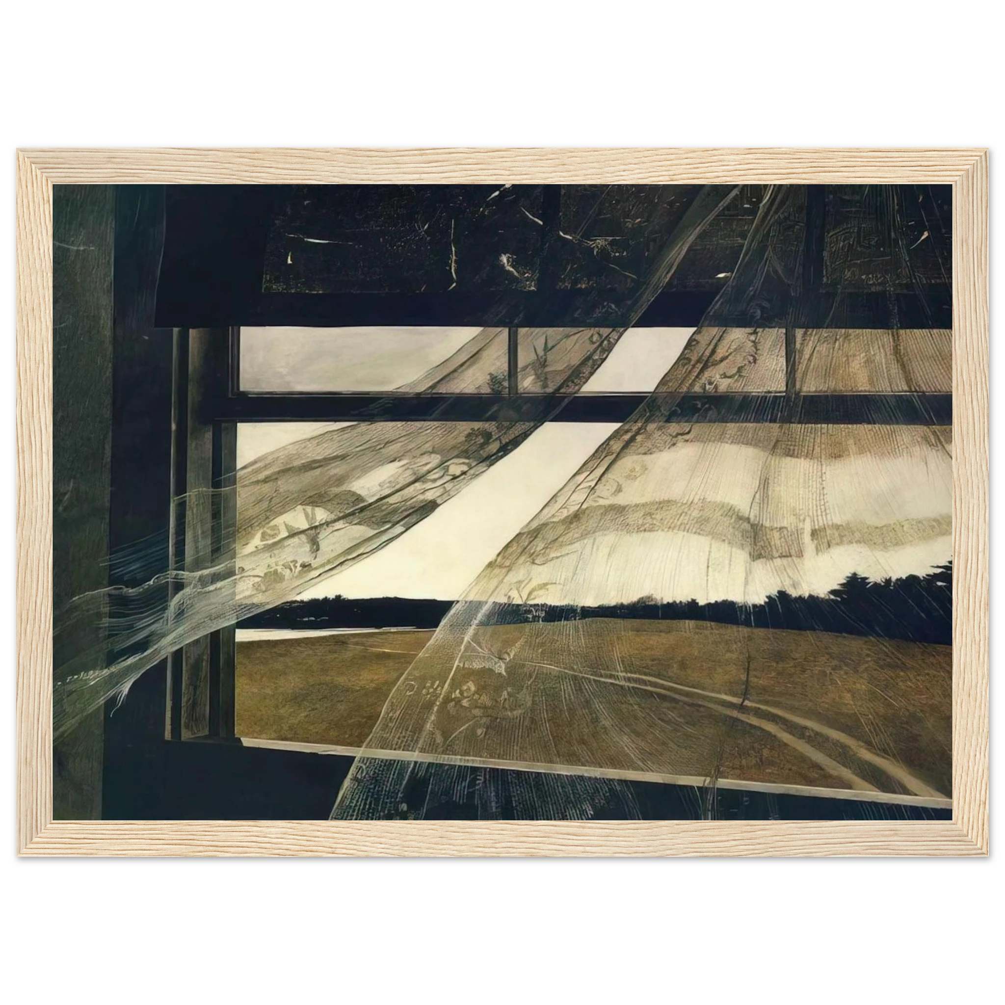 WIND FROM THE SEA 1947 Framed Poster | Andrew Wyeth Framed Prints Wall Art | Andrew Wyeth Prints