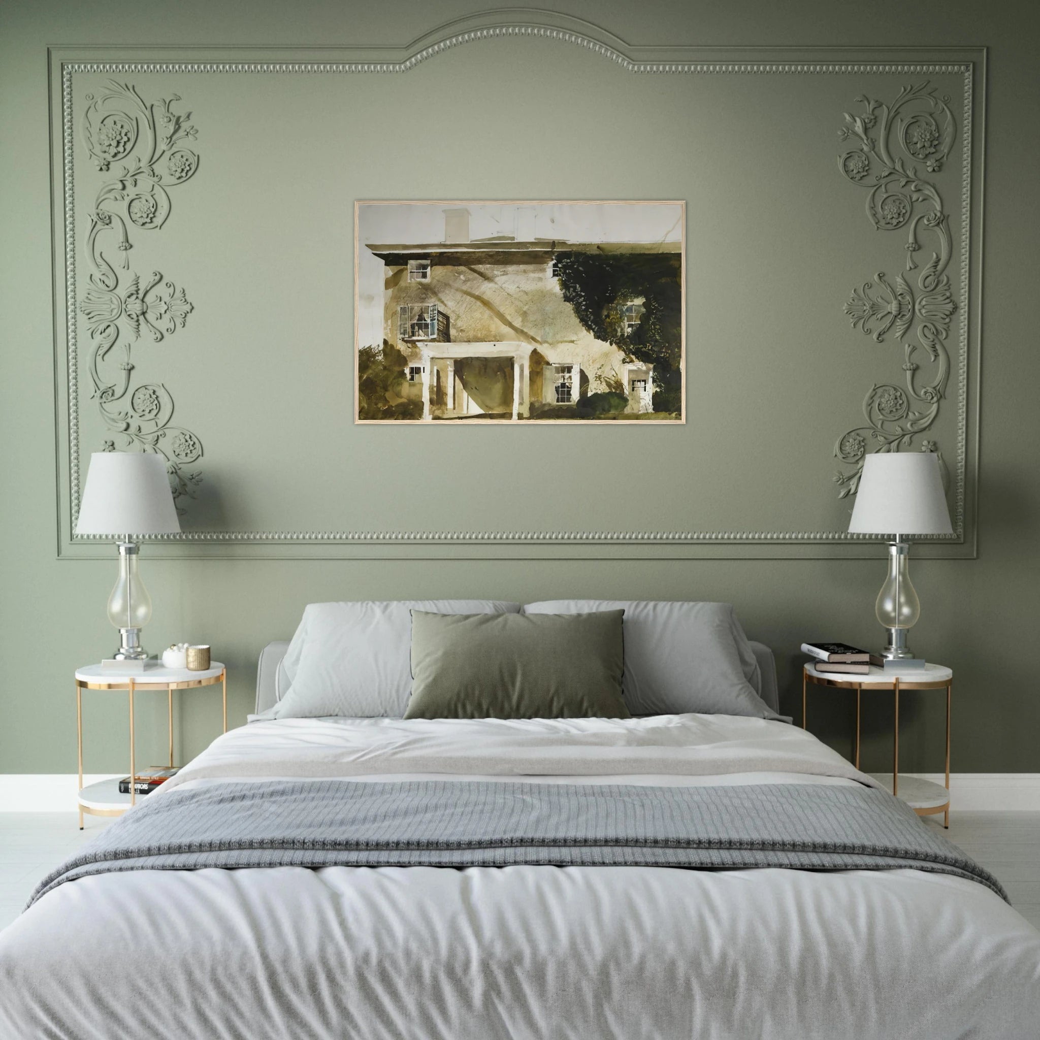 THE HATTON HOUSE 1967 Framed Poster | Andrew Wyeth Framed Prints Wall Art | Andrew Wyeth Prints