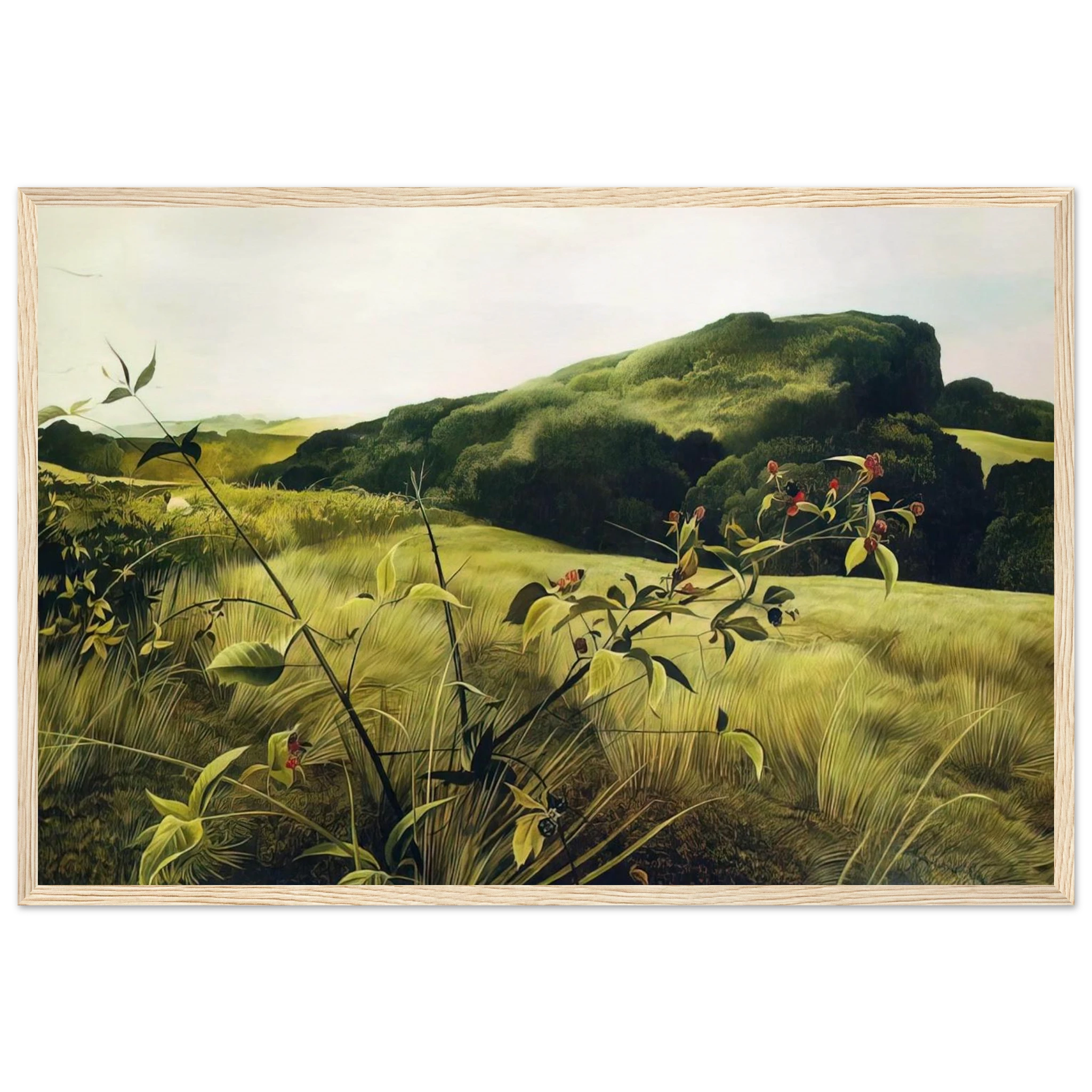 BLACKBERRY PICKER Framed Poster | Andrew Wyeth Framed Prints Wall Art | Andrew Wyeth Prints