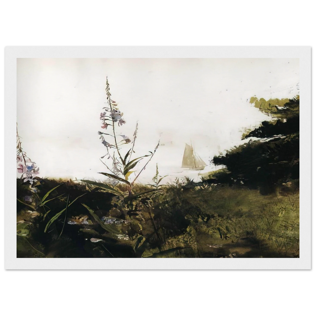 UNDER SAIL Framed Poster | Andrew Wyeth Framed Prints Wall Art | Andrew Wyeth Prints