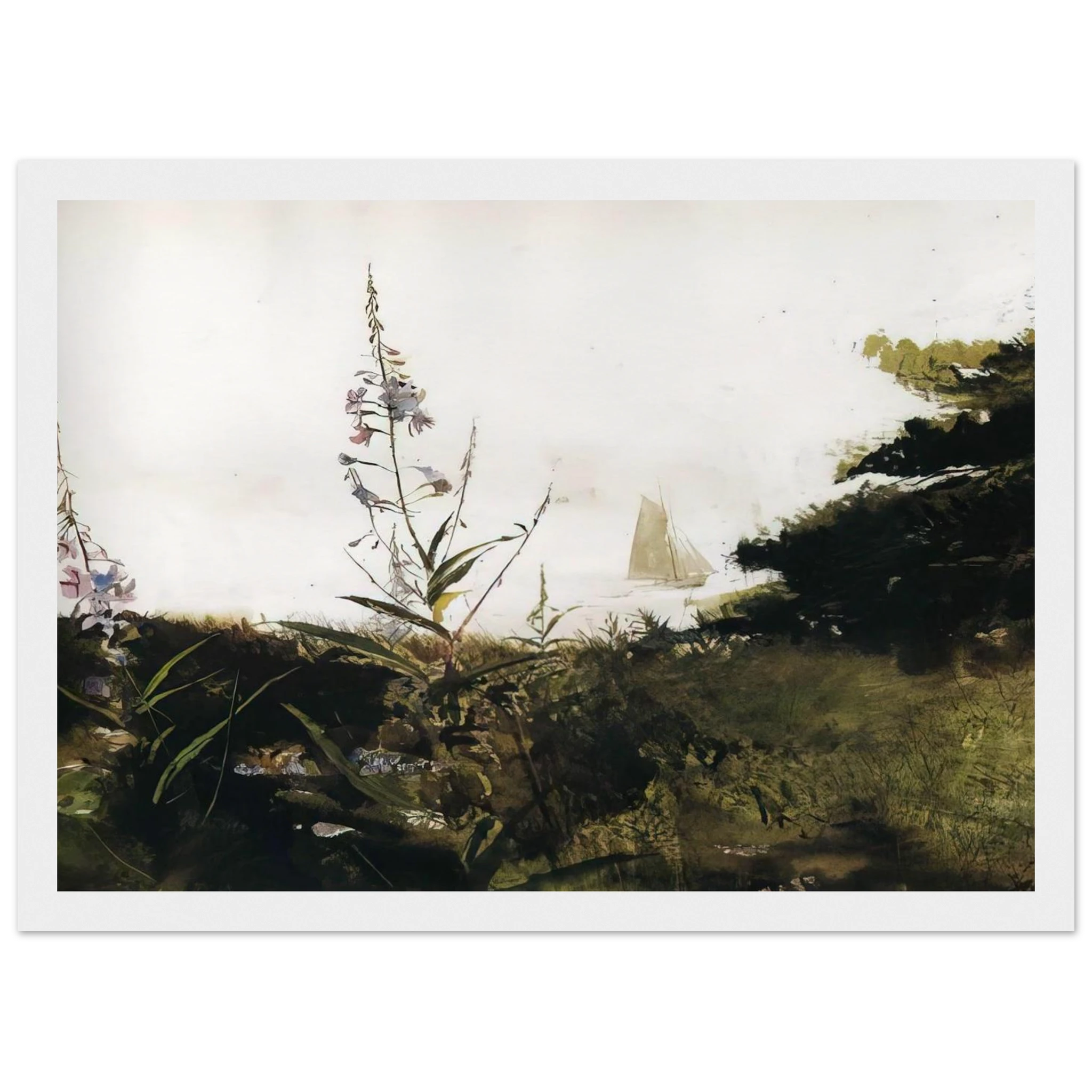 UNDER SAIL Framed Poster | Andrew Wyeth Framed Prints Wall Art | Andrew Wyeth Prints