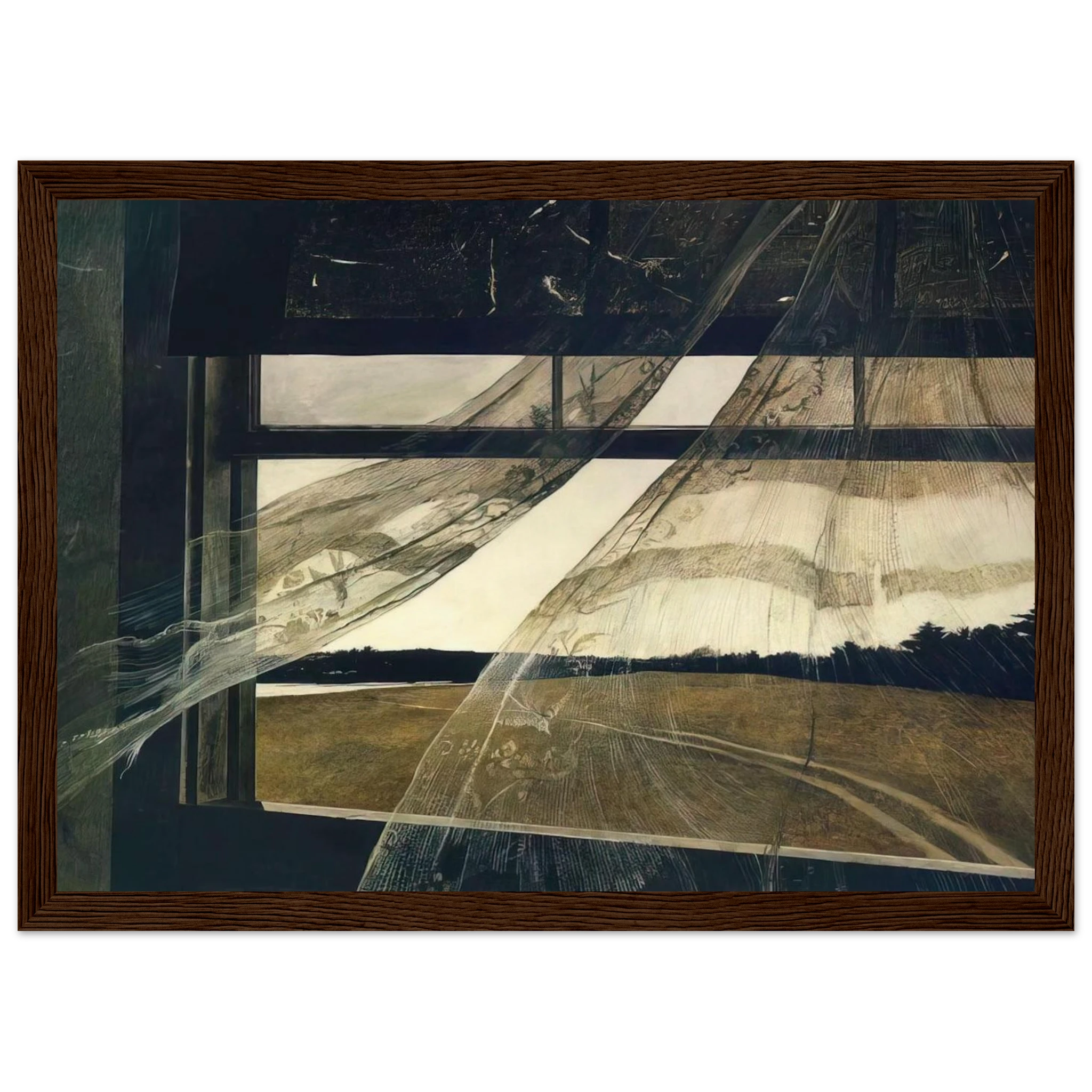 WIND FROM THE SEA 1947 Framed Poster | Andrew Wyeth Framed Prints Wall Art | Andrew Wyeth Prints