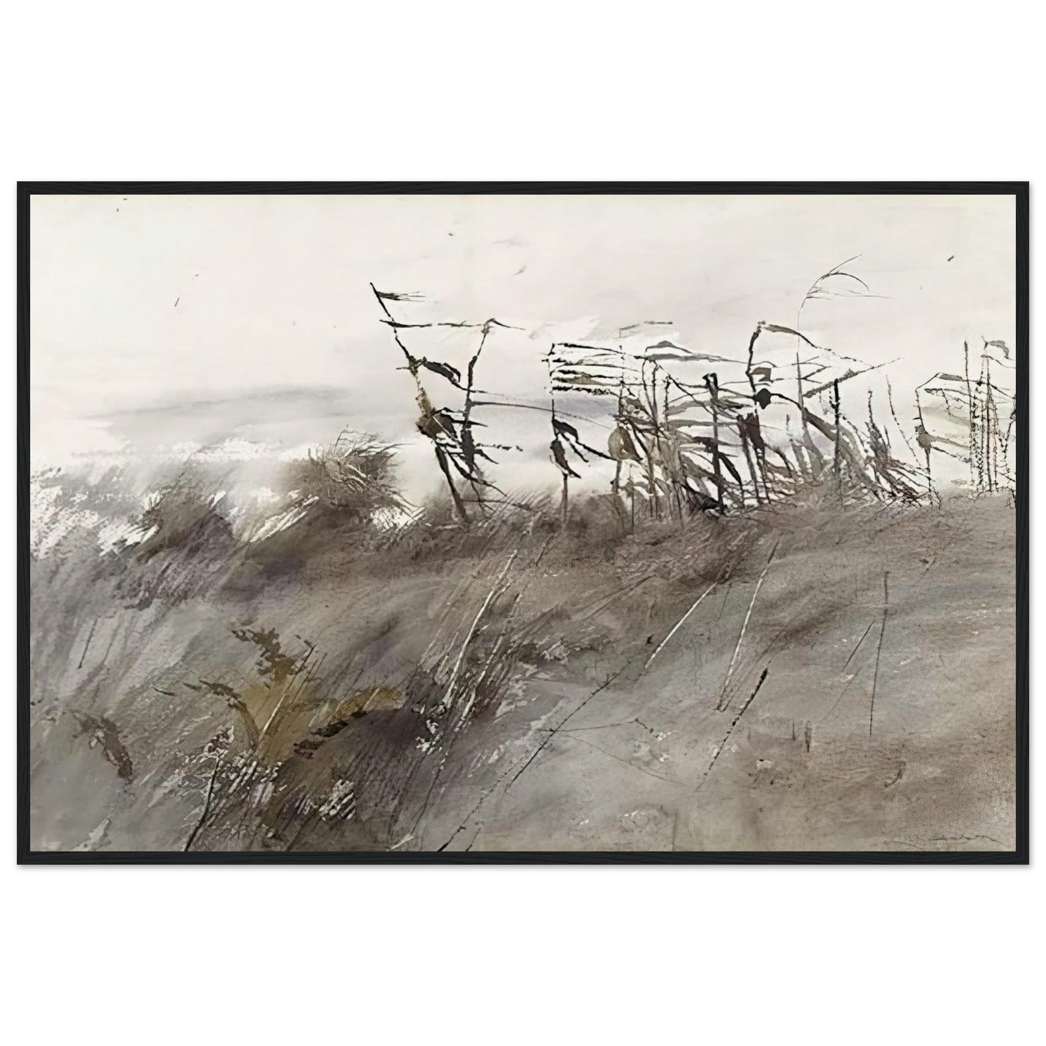 NOVEMBER FIRST 1950 Framed Poster | Andrew Wyeth Framed Prints Wall Art | Andrew Wyeth Prints