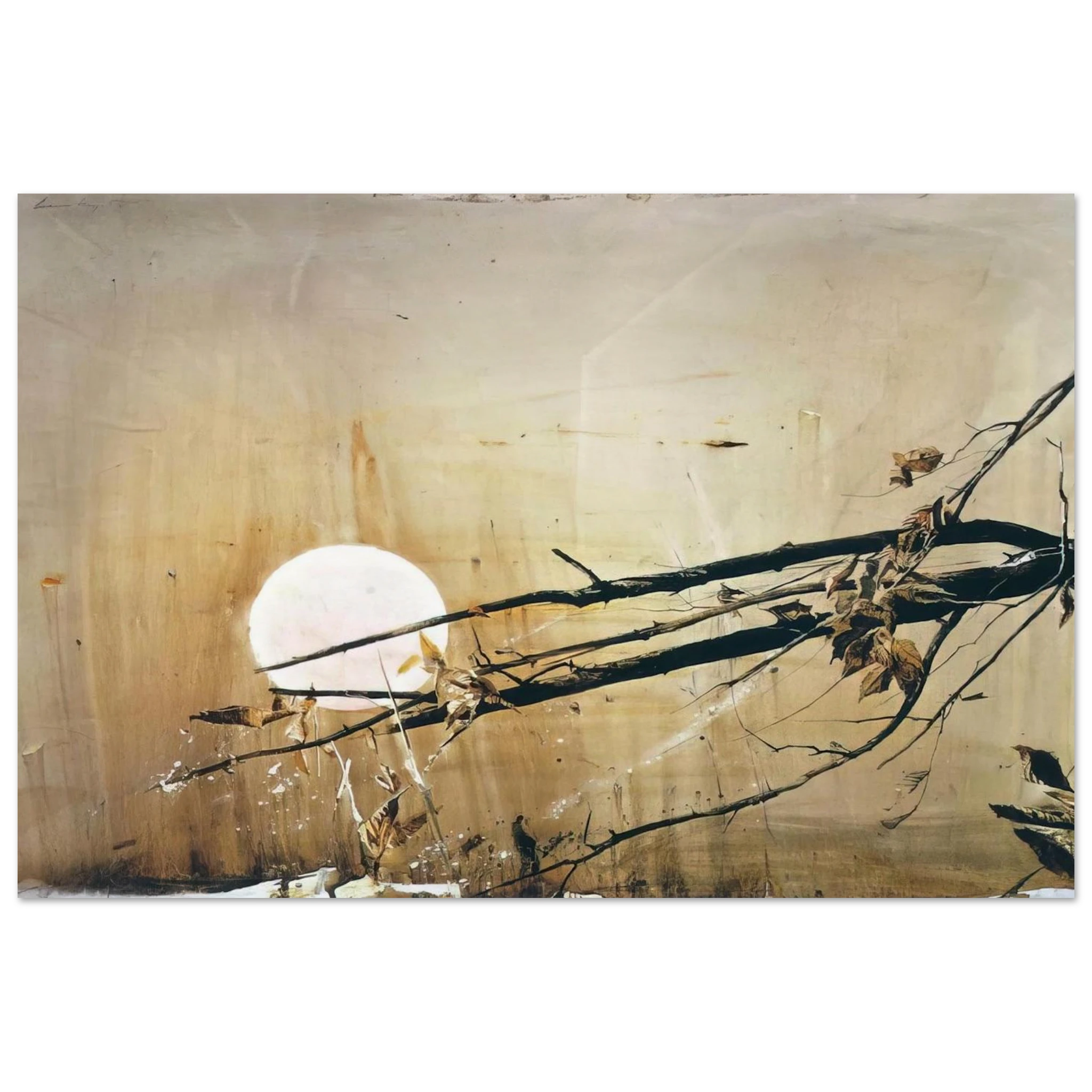 FULL MOON 1980 Poster | Andrew Wyeth Poster | Andrew Wyeth Prints