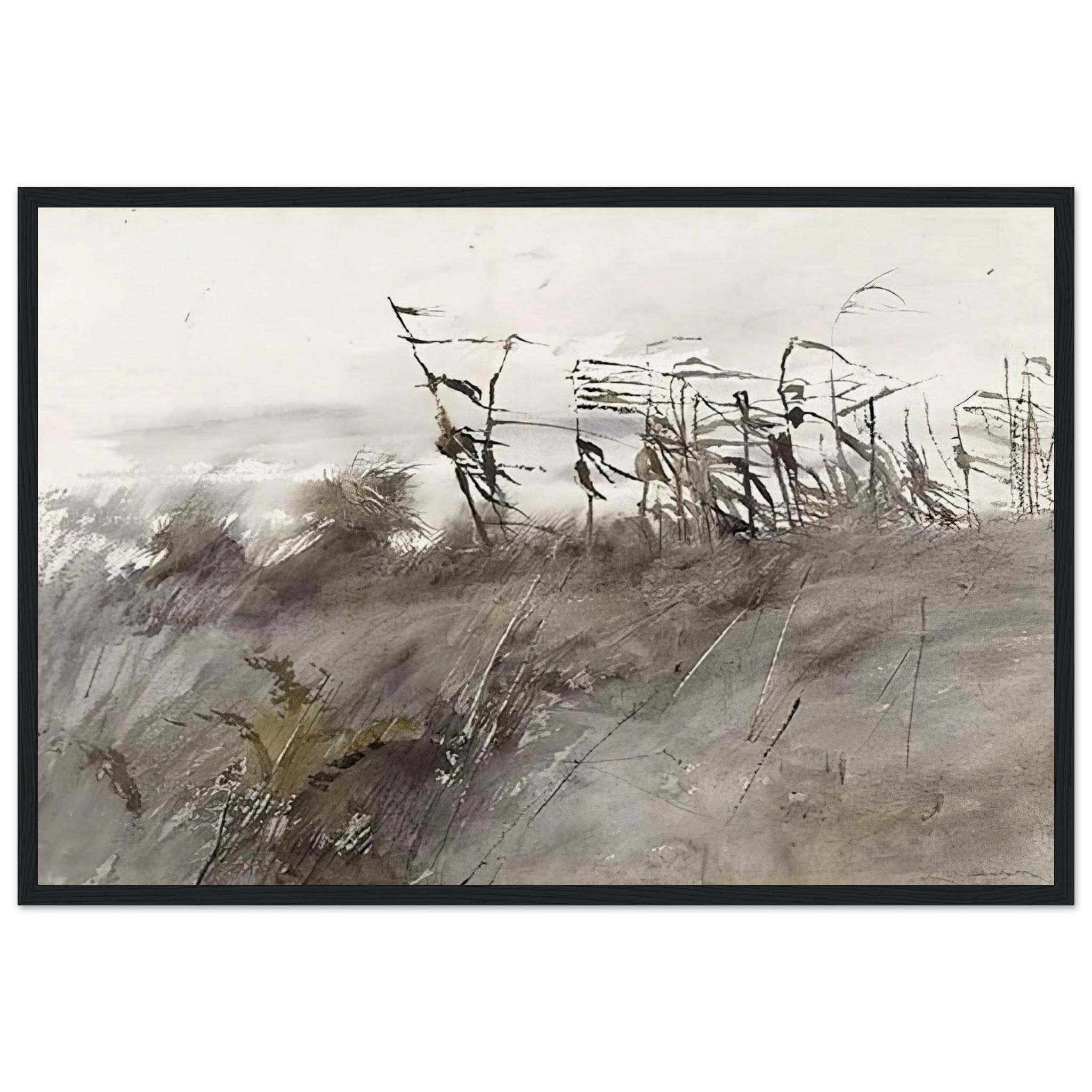 NOVEMBER FIRST 1950 Framed Poster | Andrew Wyeth Framed Prints Wall Art | Andrew Wyeth Prints
