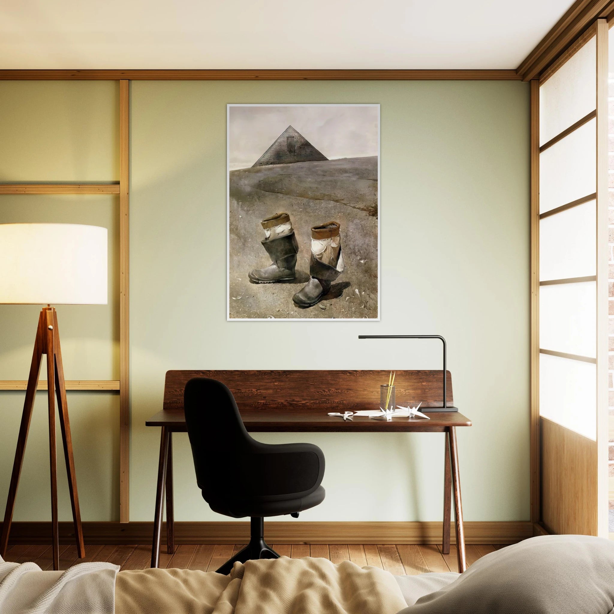 SEA BOOTS Framed Poster | Andrew Wyeth Framed Prints Wall Art | Andrew Wyeth Prints