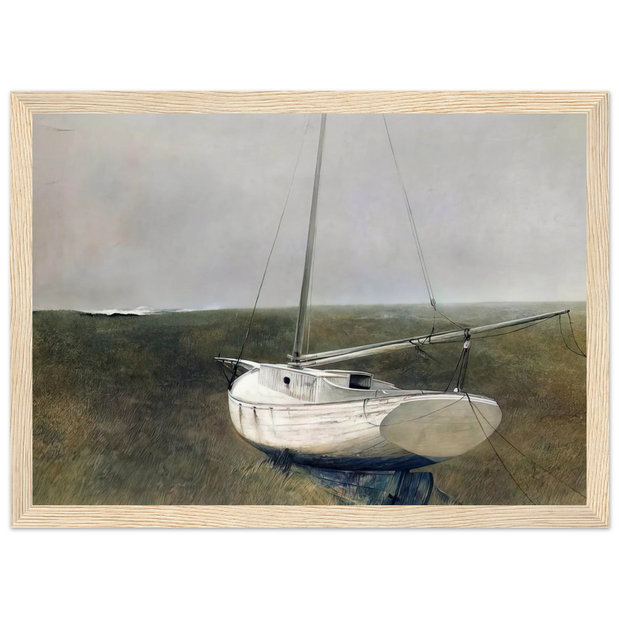 BELOW DOVER 1950 Framed Poster | Andrew Wyeth Framed Prints Wall Art | Andrew Wyeth Prints