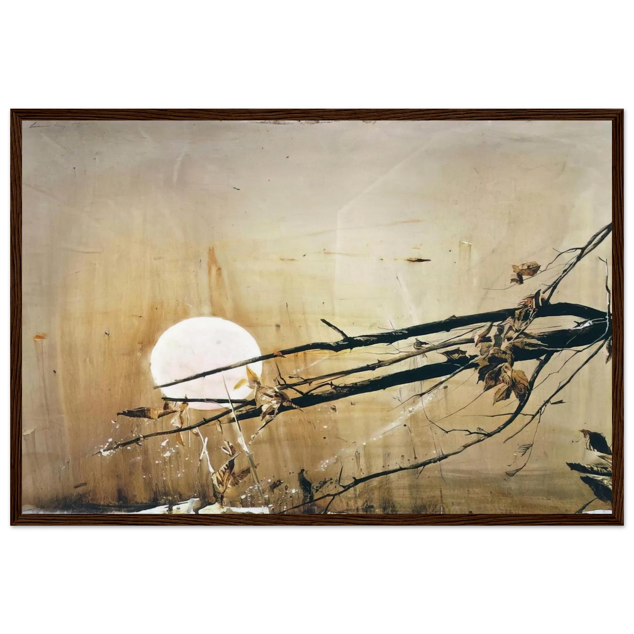 FULL MOON 1980 Framed Poster | Andrew Wyeth Framed Prints Wall Art | Andrew Wyeth Prints