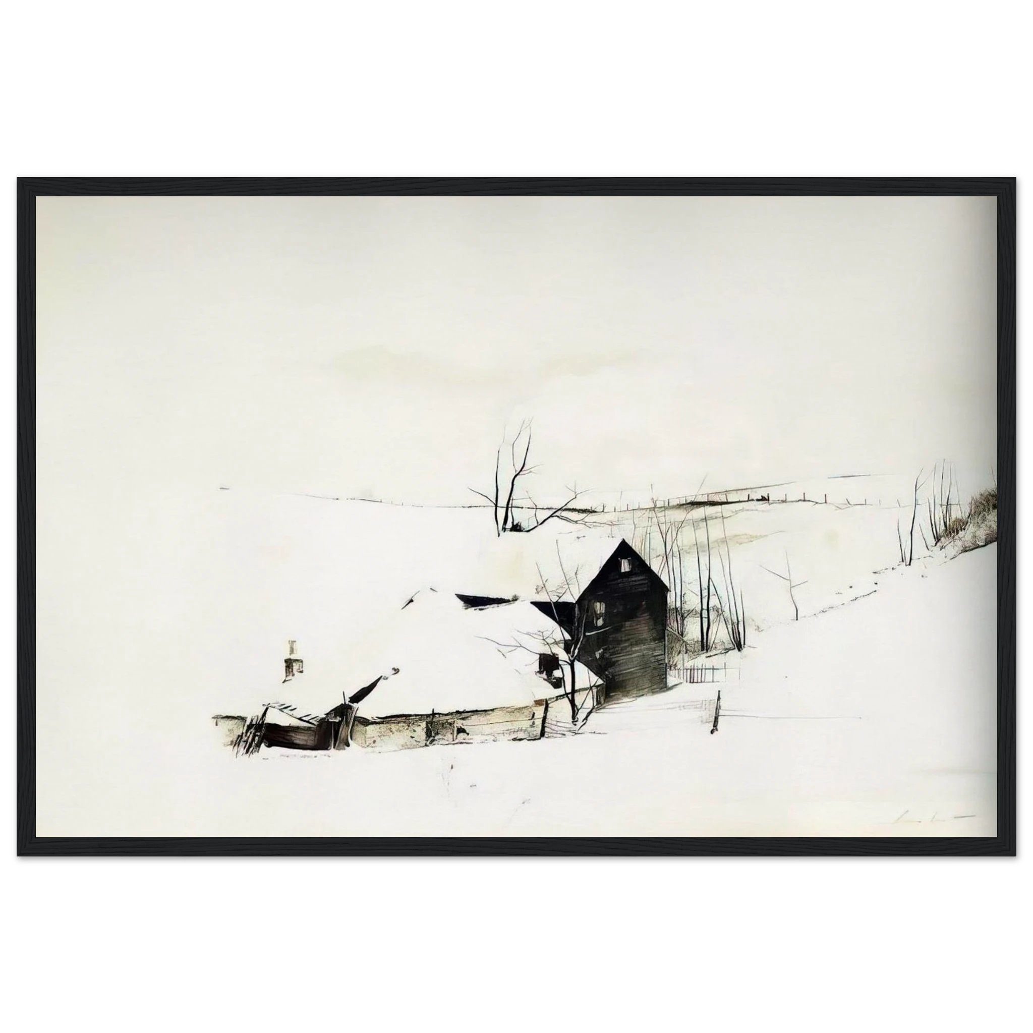 THE CORNER Framed Poster | Andrew Wyeth Framed Prints Wall Art | Andrew Wyeth Prints