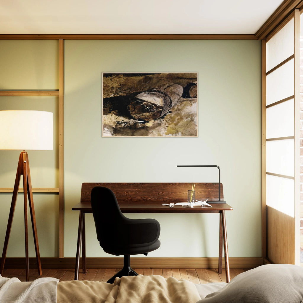 LOG CHAIN Framed Poster | Andrew Wyeth Framed Prints Wall Art | Andrew Wyeth Prints