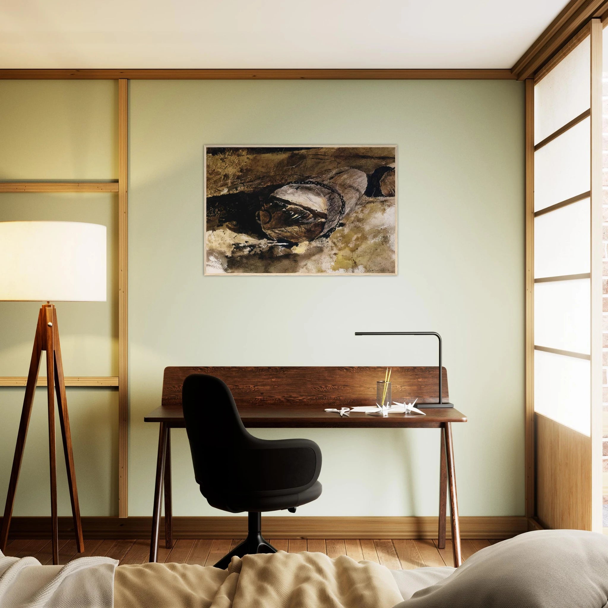 LOG CHAIN Framed Poster | Andrew Wyeth Framed Prints Wall Art | Andrew Wyeth Prints
