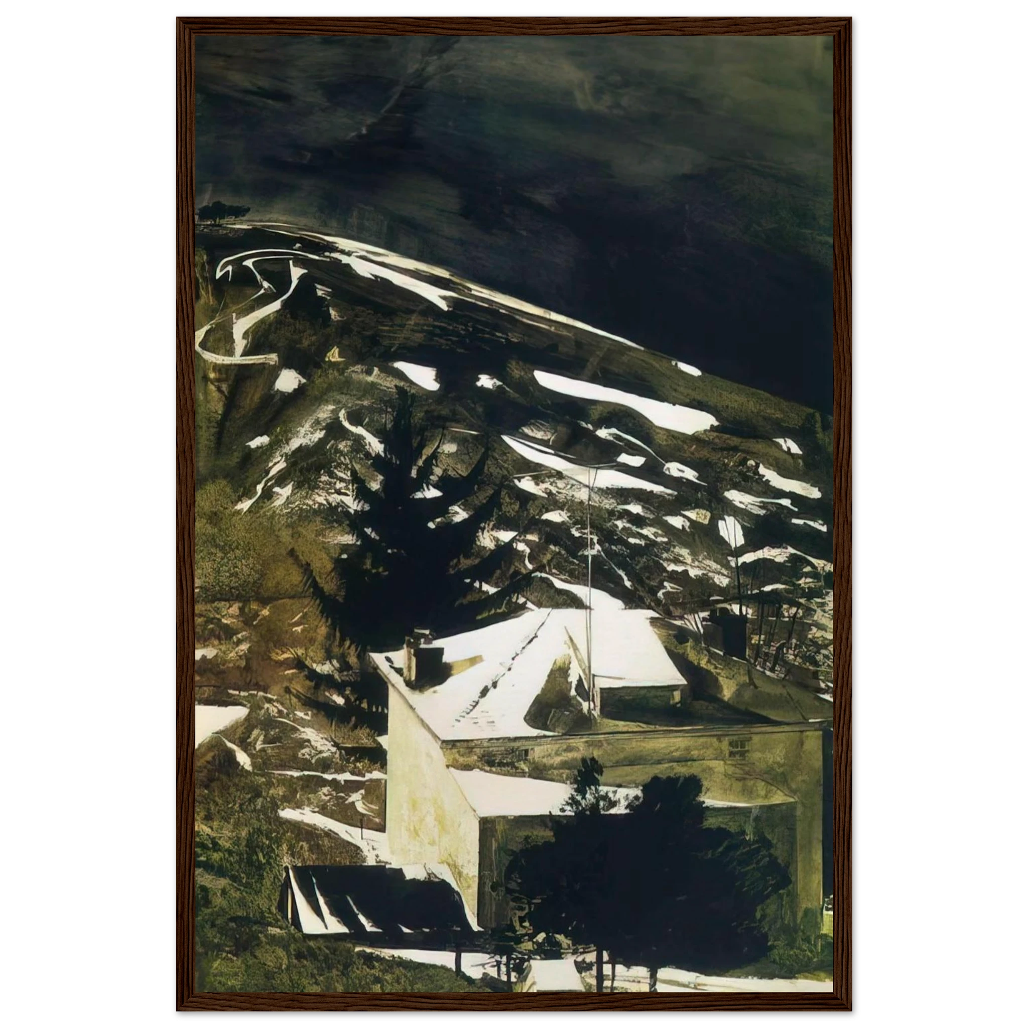 WOLF MOON 1975 Framed Poster | Andrew Wyeth Framed Prints Wall Art | Andrew Wyeth Prints