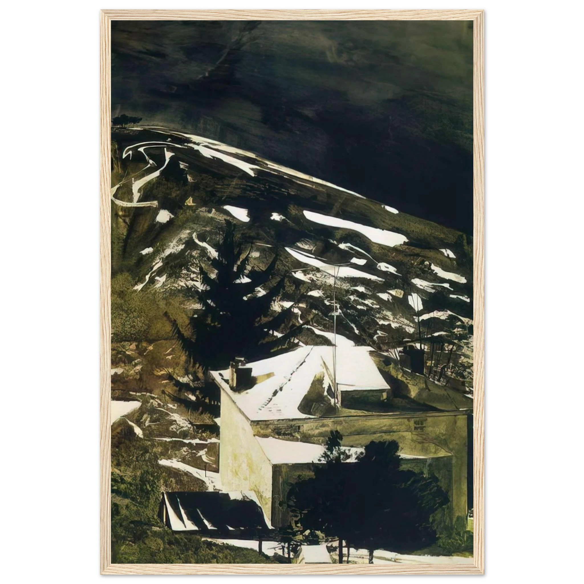 WOLF MOON 1975 Framed Poster | Andrew Wyeth Framed Prints Wall Art | Andrew Wyeth Prints