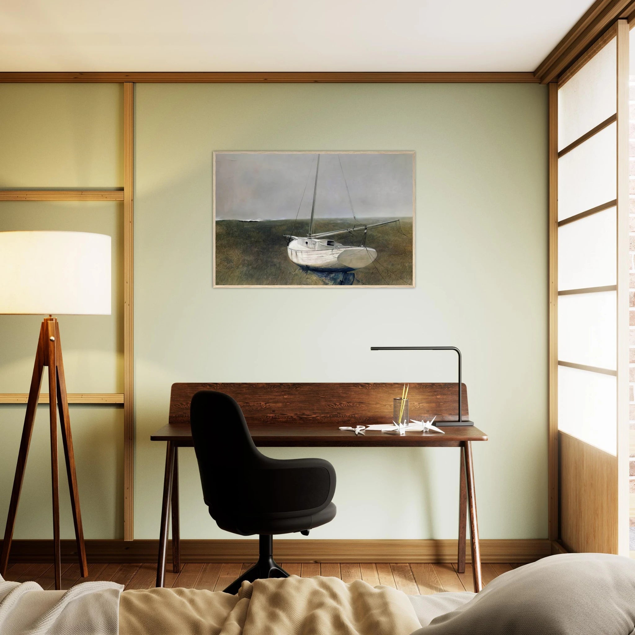BELOW DOVER 1950 Framed Poster | Andrew Wyeth Framed Prints Wall Art | Andrew Wyeth Prints