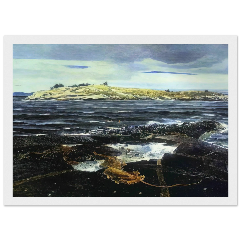 LITTLE CALDWELLS ISLAND Framed Poster | Andrew Wyeth Framed Prints Wall Art | Andrew Wyeth Prints