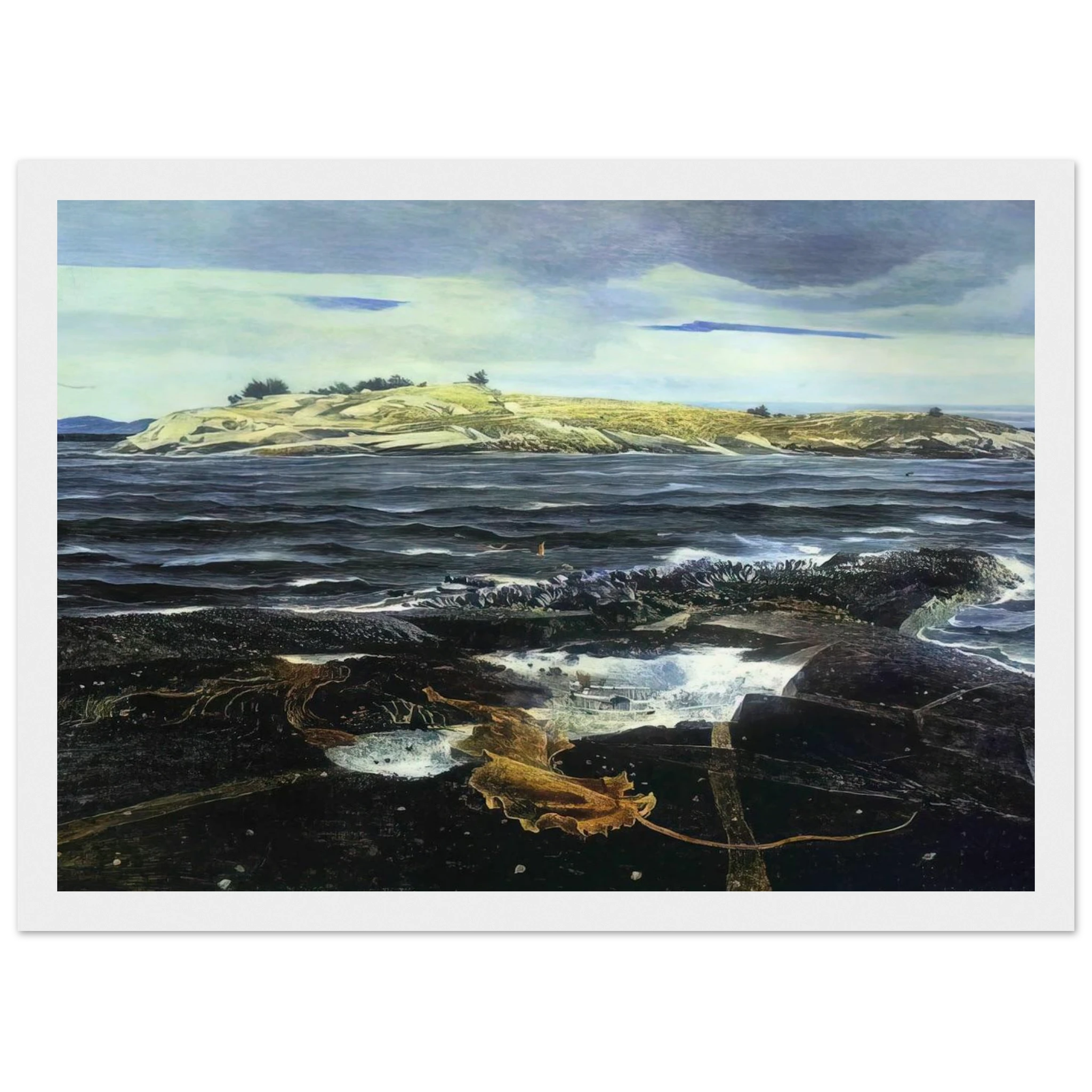 LITTLE CALDWELLS ISLAND Framed Poster | Andrew Wyeth Framed Prints Wall Art | Andrew Wyeth Prints