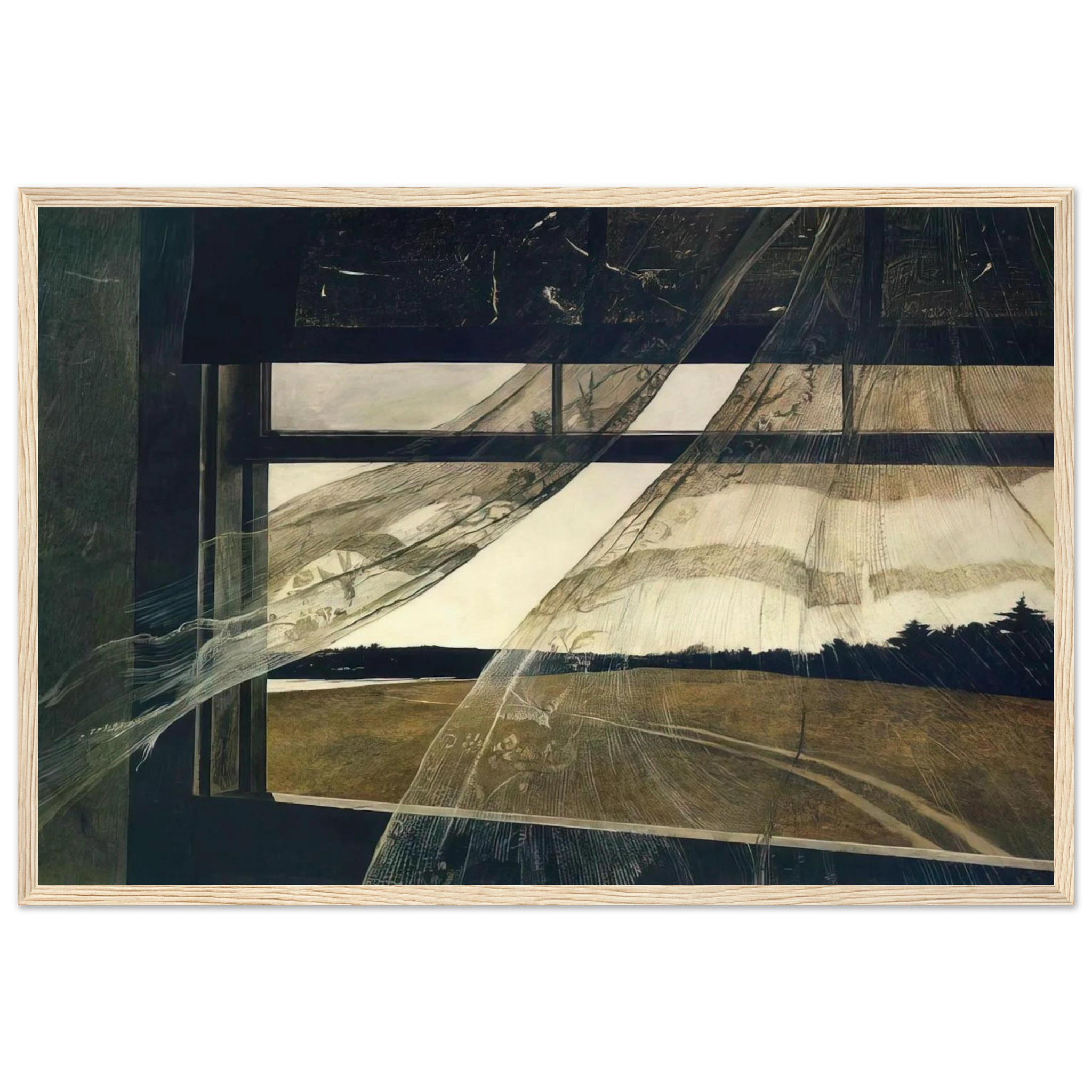 WIND FROM THE SEA 1947 Framed Poster | Andrew Wyeth Framed Prints Wall Art | Andrew Wyeth Prints