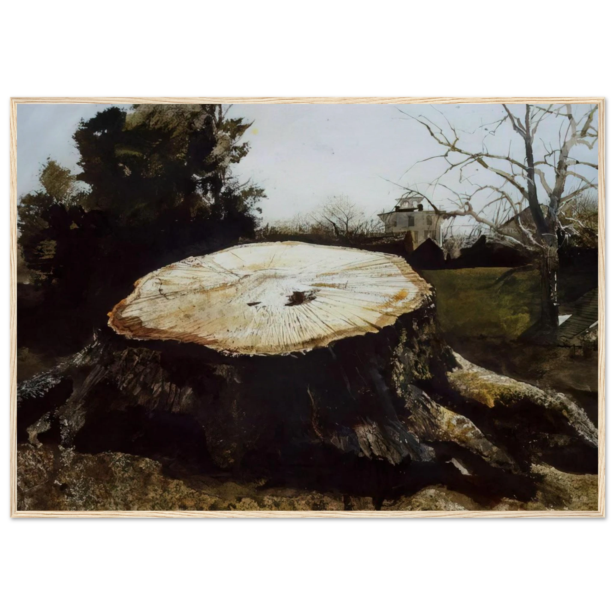 THE BIG OAK Framed Poster | Andrew Wyeth Framed Prints Wall Art | Andrew Wyeth Prints