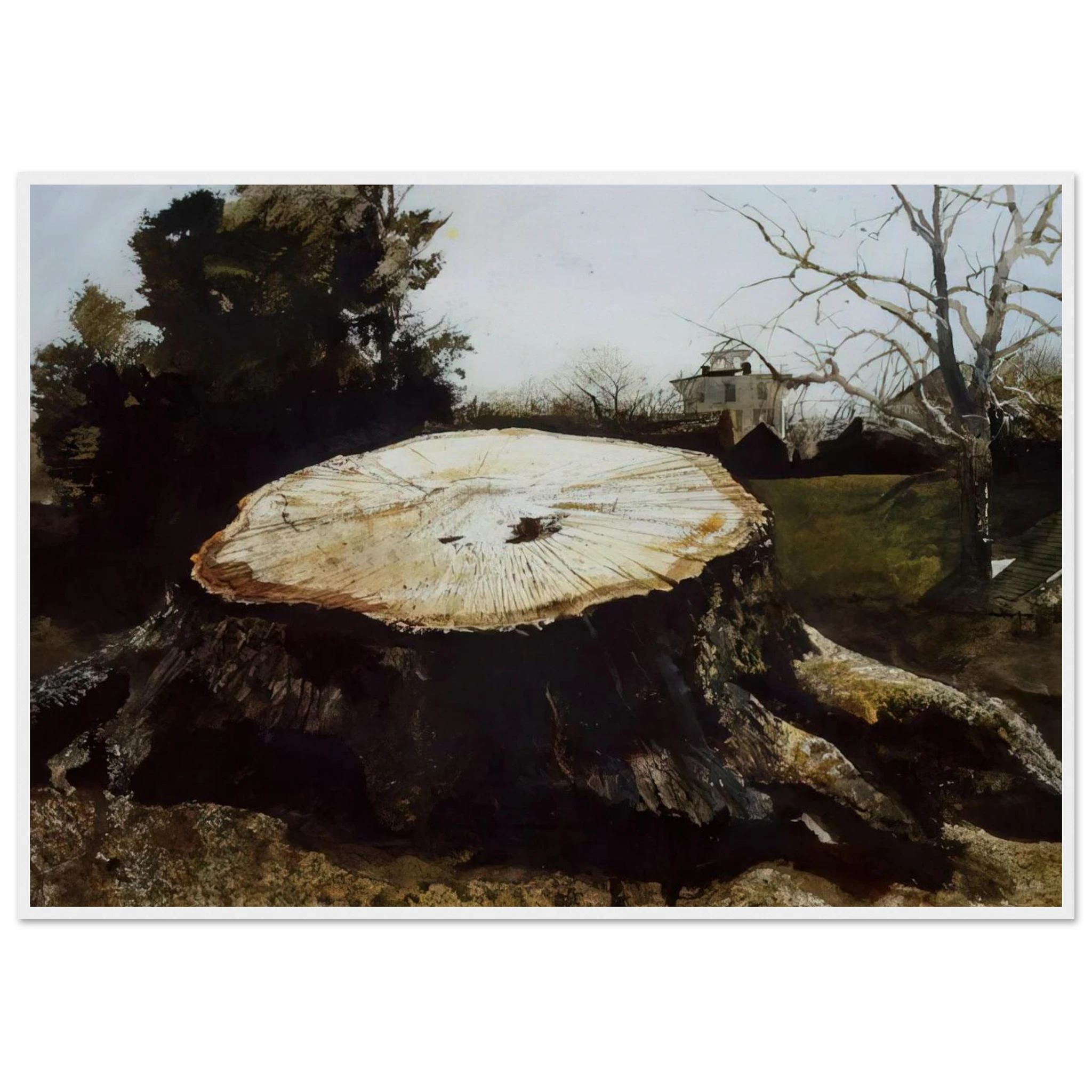 THE BIG OAK Framed Poster | Andrew Wyeth Framed Prints Wall Art | Andrew Wyeth Prints
