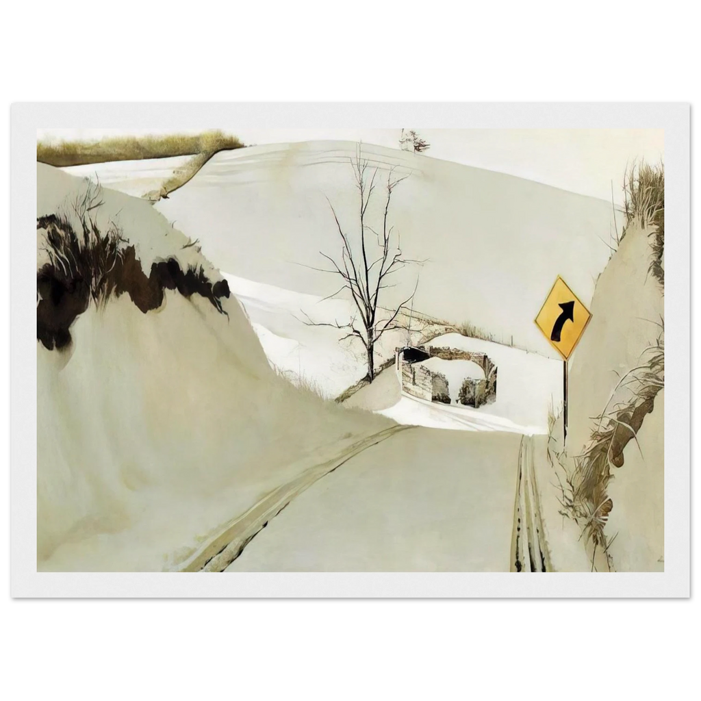 RING ROAD Framed Poster | Andrew Wyeth Framed Prints Wall Art | Andrew Wyeth Prints