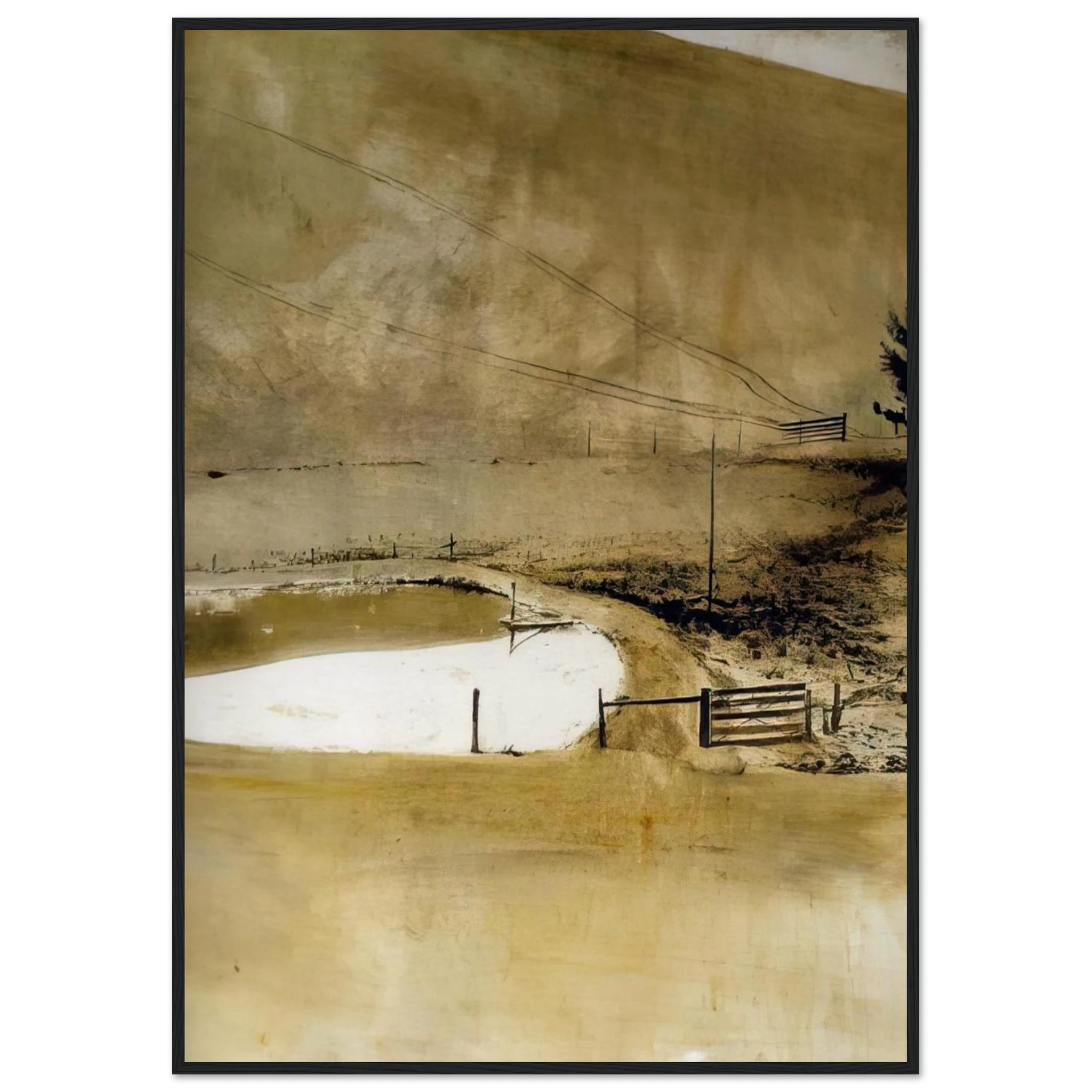 NOT DETECTED 34 Framed Poster | Andrew Wyeth Framed Prints Wall Art | Andrew Wyeth Prints