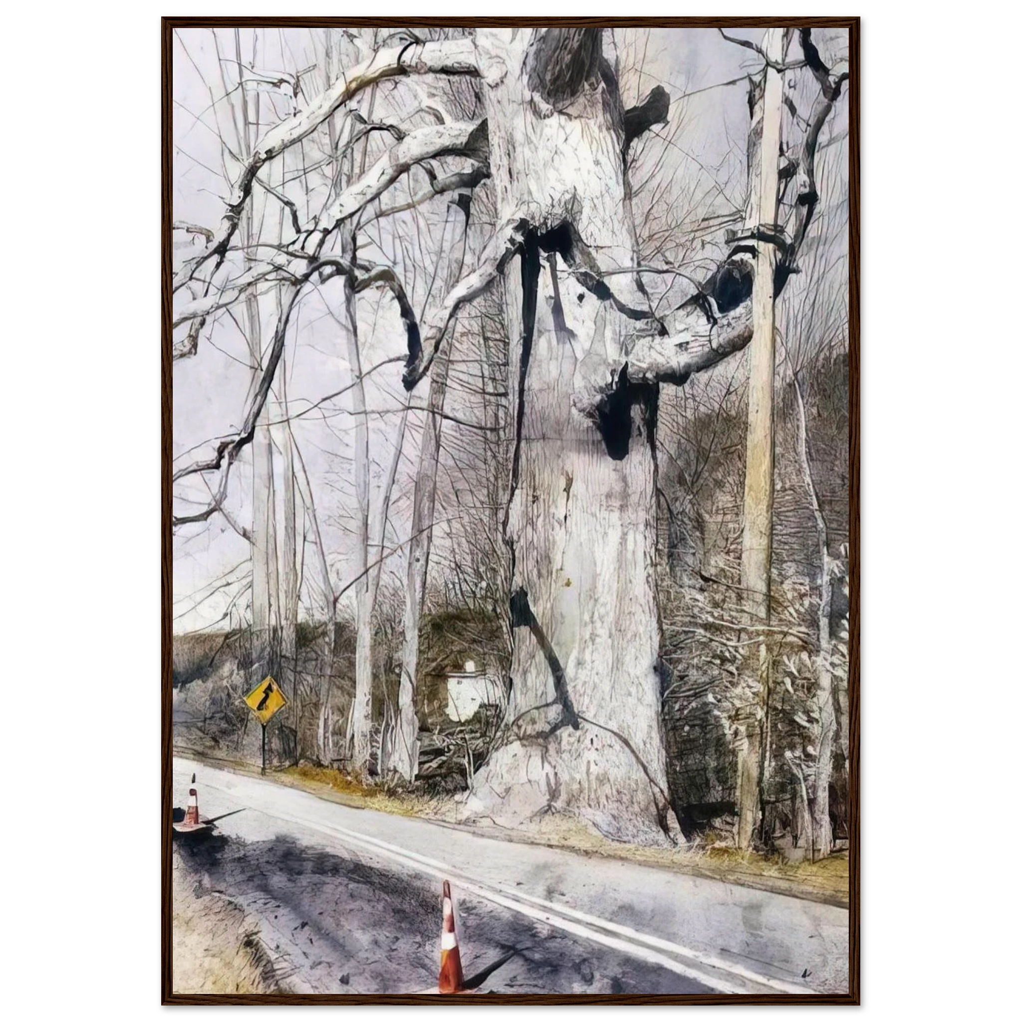 WALKING STICK Framed Poster | Andrew Wyeth Framed Prints Wall Art | Andrew Wyeth Prints