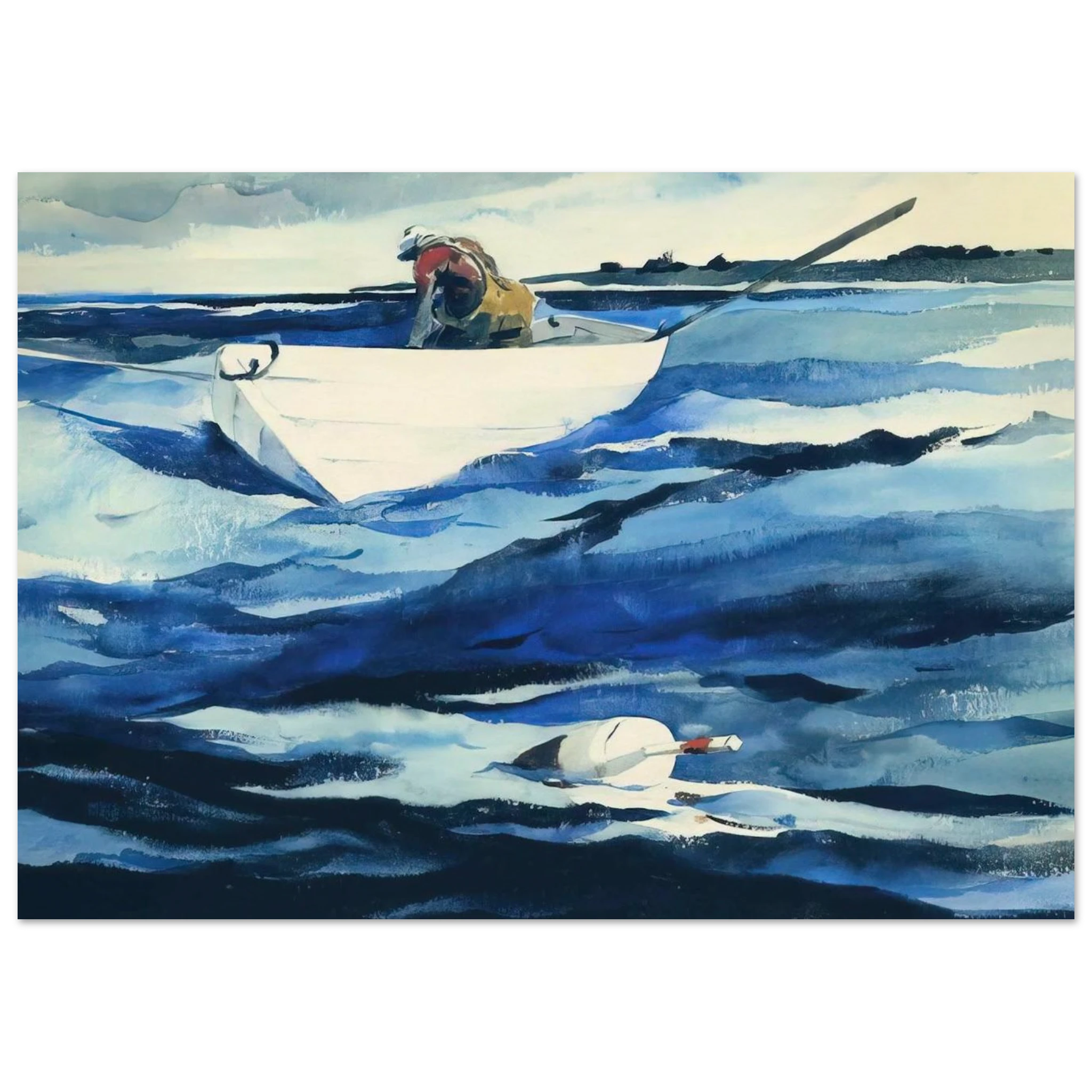 THE LOBSTERMAN Poster | Andrew Wyeth Poster | Andrew Wyeth Prints
