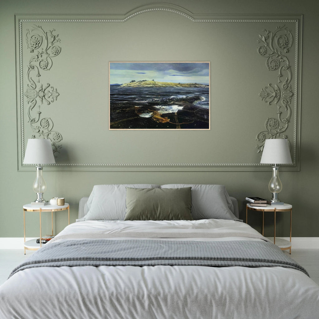 LITTLE CALDWELLS ISLAND Framed Poster | Andrew Wyeth Framed Prints Wall Art | Andrew Wyeth Prints