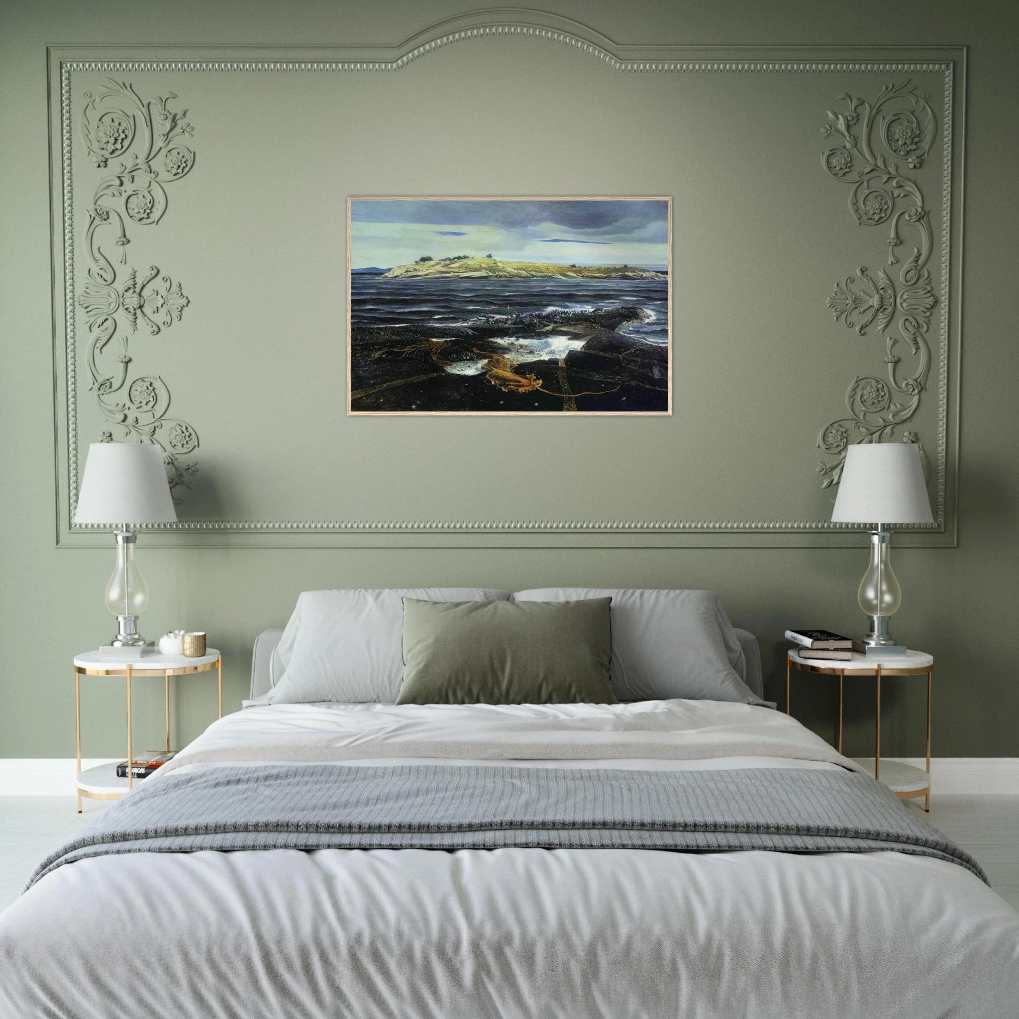 LITTLE CALDWELLS ISLAND Framed Poster | Andrew Wyeth Framed Prints Wall Art | Andrew Wyeth Prints