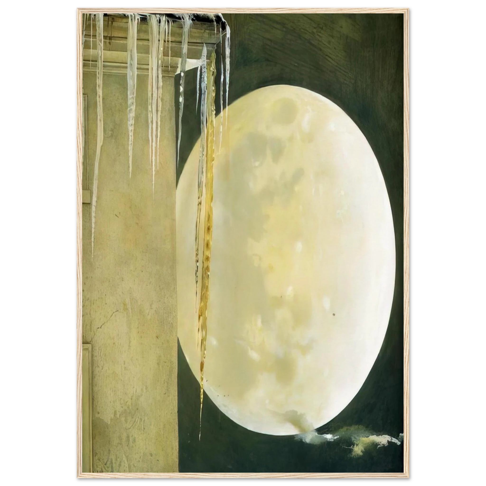 MOON MADNESS Framed Poster | Andrew Wyeth Framed Prints Wall Art | Andrew Wyeth Prints