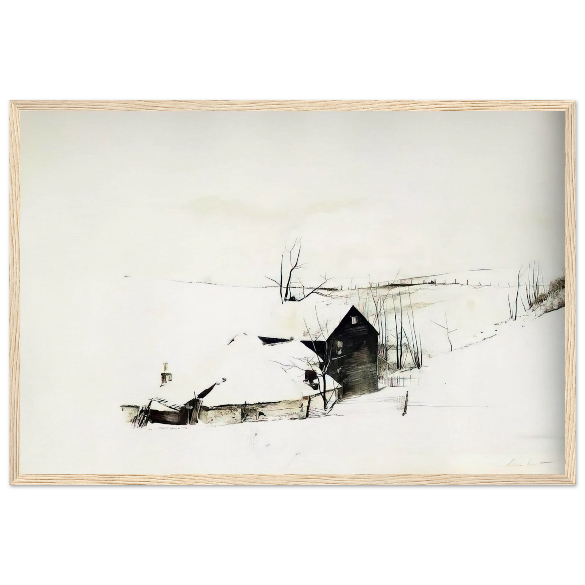 THE CORNER Framed Poster | Andrew Wyeth Framed Prints Wall Art | Andrew Wyeth Prints
