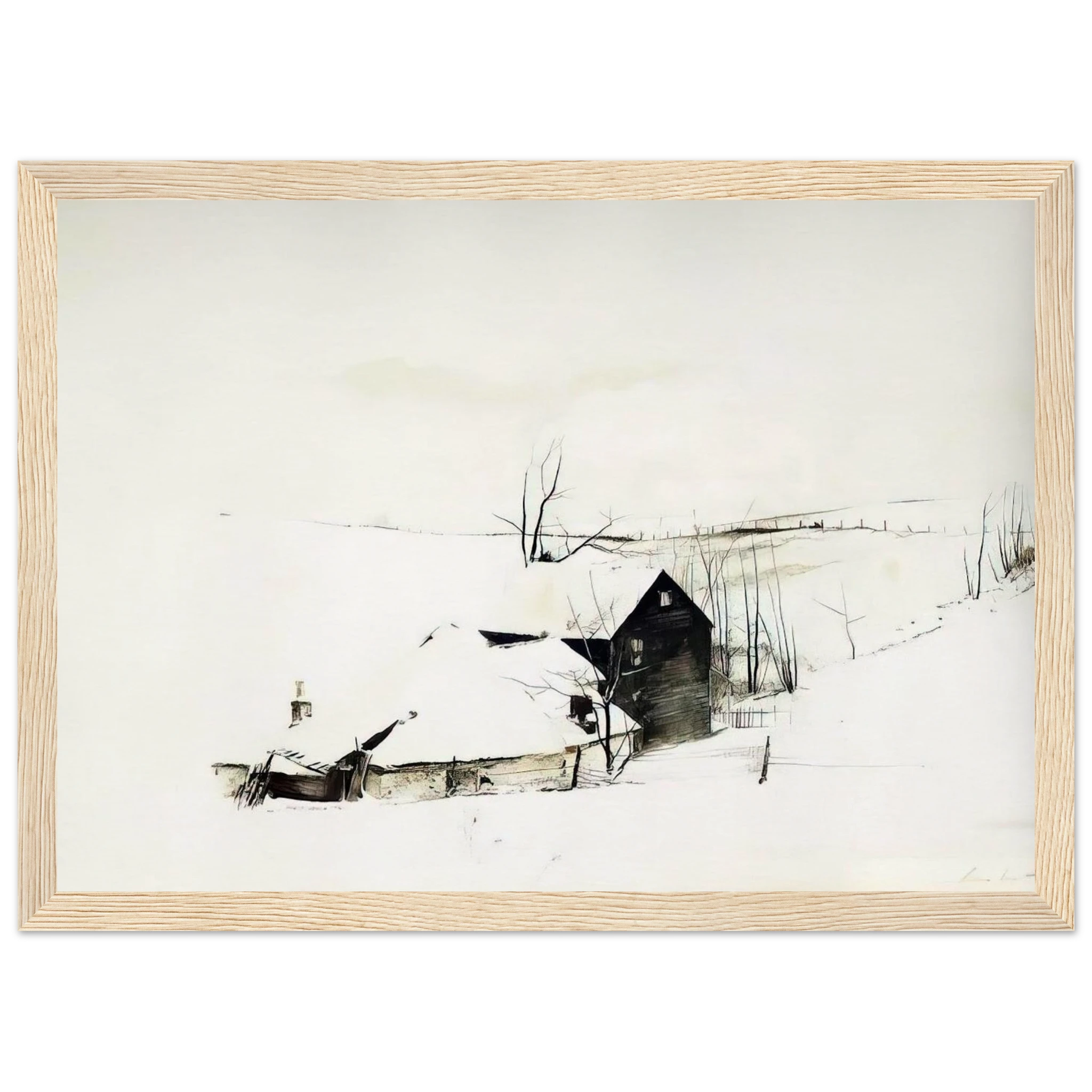 THE CORNER Framed Poster | Andrew Wyeth Framed Prints Wall Art | Andrew Wyeth Prints