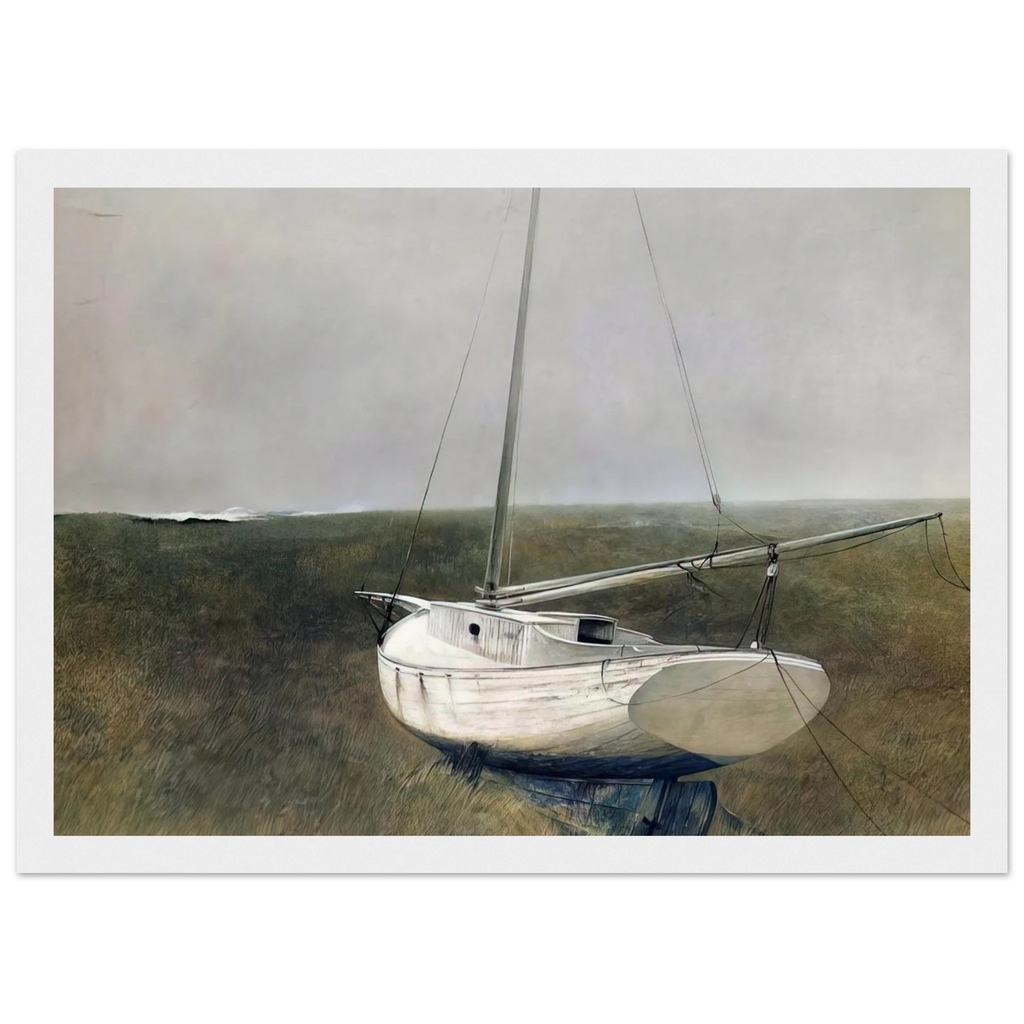BELOW DOVER 1950 Framed Poster | Andrew Wyeth Framed Prints Wall Art | Andrew Wyeth Prints