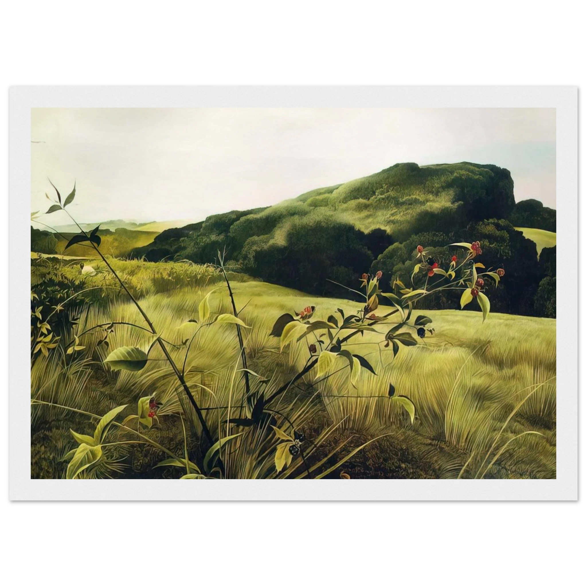 BLACKBERRY PICKER Framed Poster | Andrew Wyeth Framed Prints Wall Art | Andrew Wyeth Prints