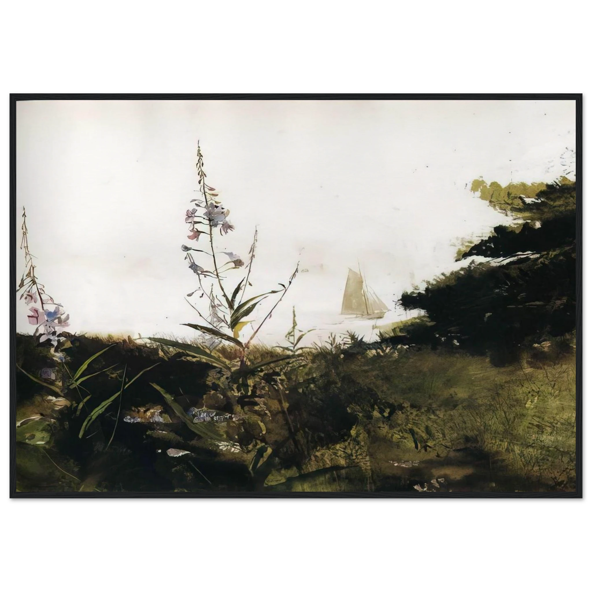 UNDER SAIL Framed Poster | Andrew Wyeth Framed Prints Wall Art | Andrew Wyeth Prints