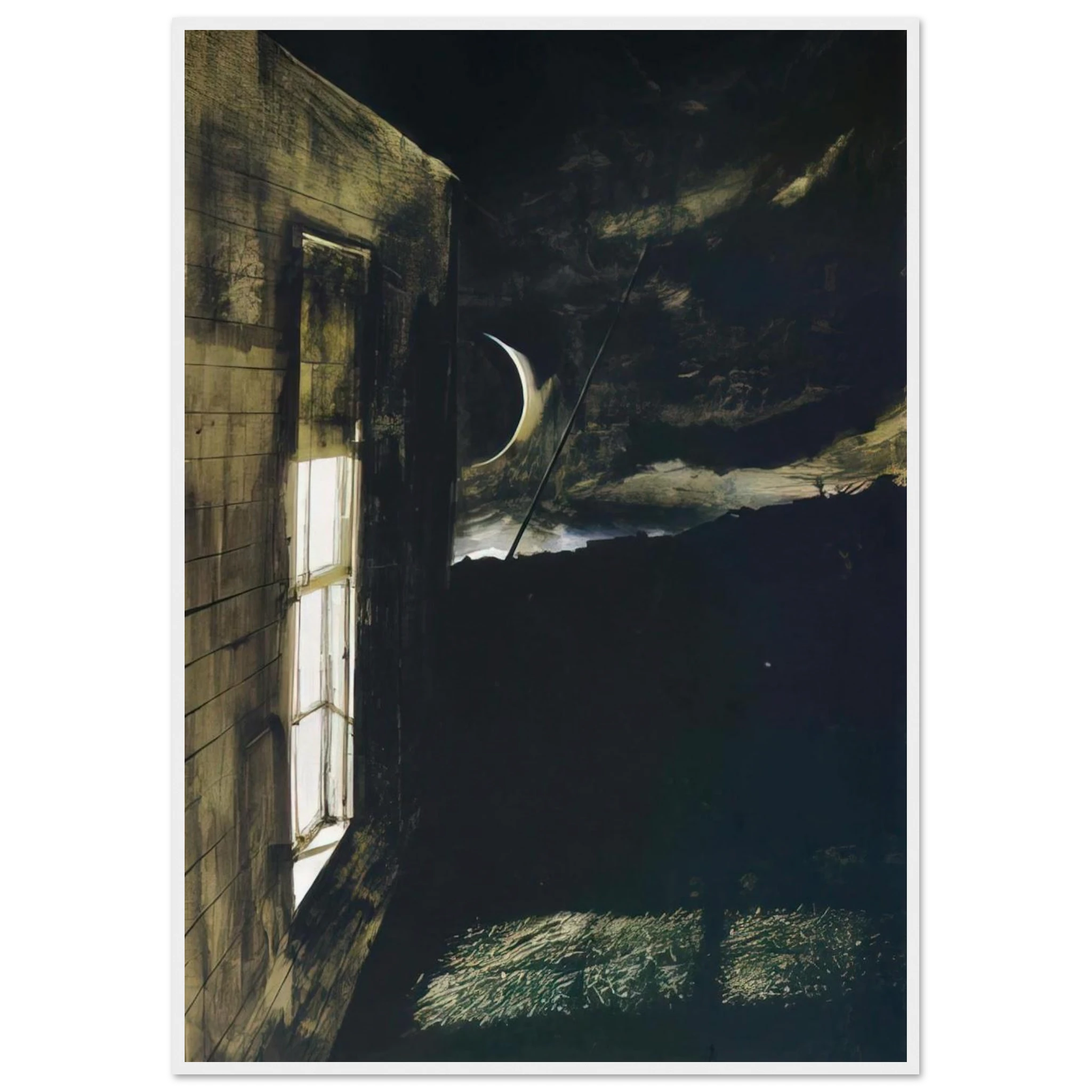 CRESCENT MOON Framed Poster | Andrew Wyeth Framed Prints Wall Art | Andrew Wyeth Prints