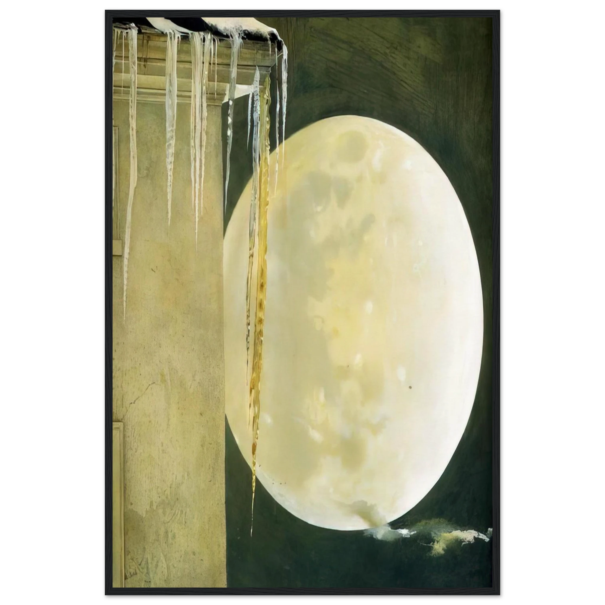 MOON MADNESS Framed Poster | Andrew Wyeth Framed Prints Wall Art | Andrew Wyeth Prints