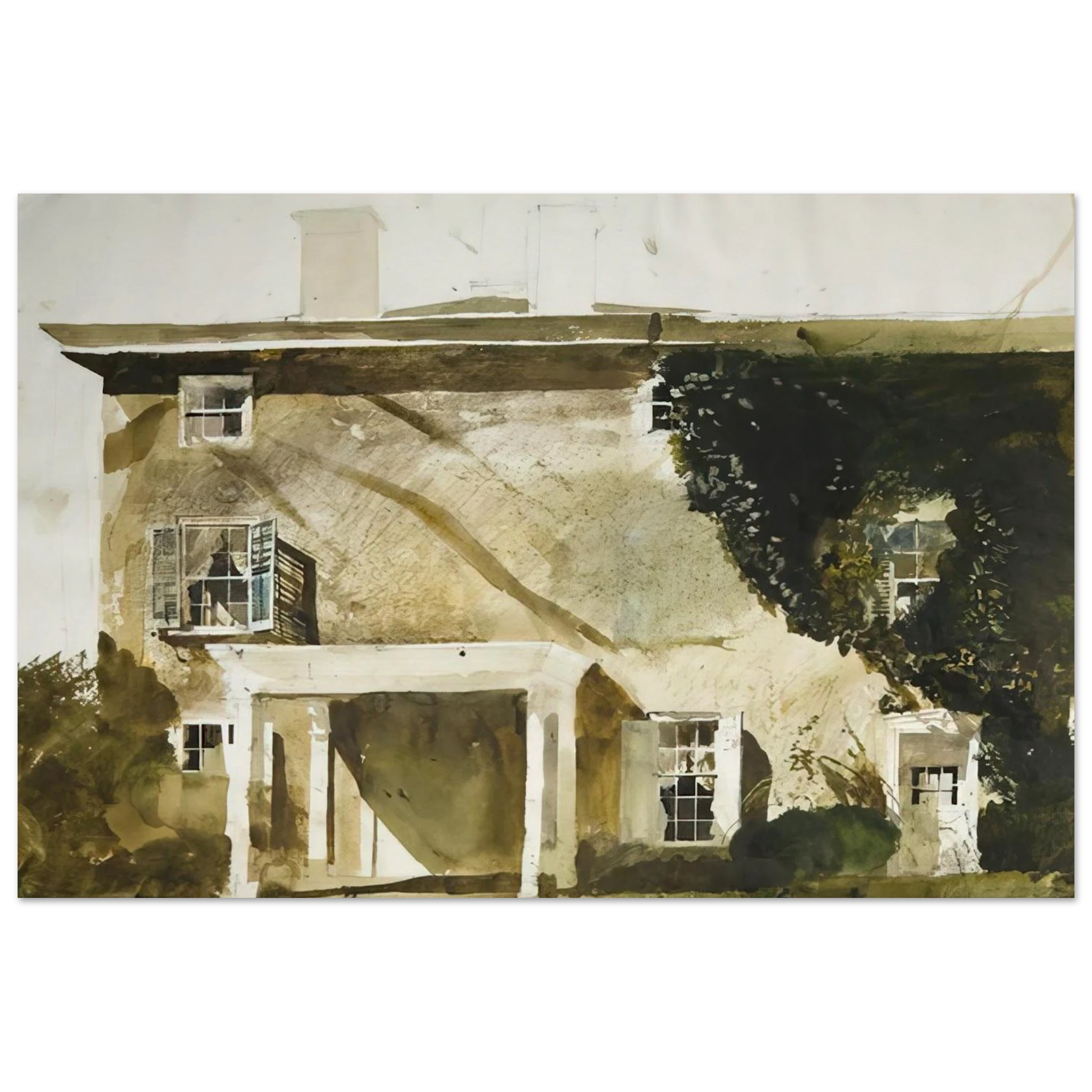 THE HATTON HOUSE 1967 Poster | Andrew Wyeth Poster | Andrew Wyeth Prints