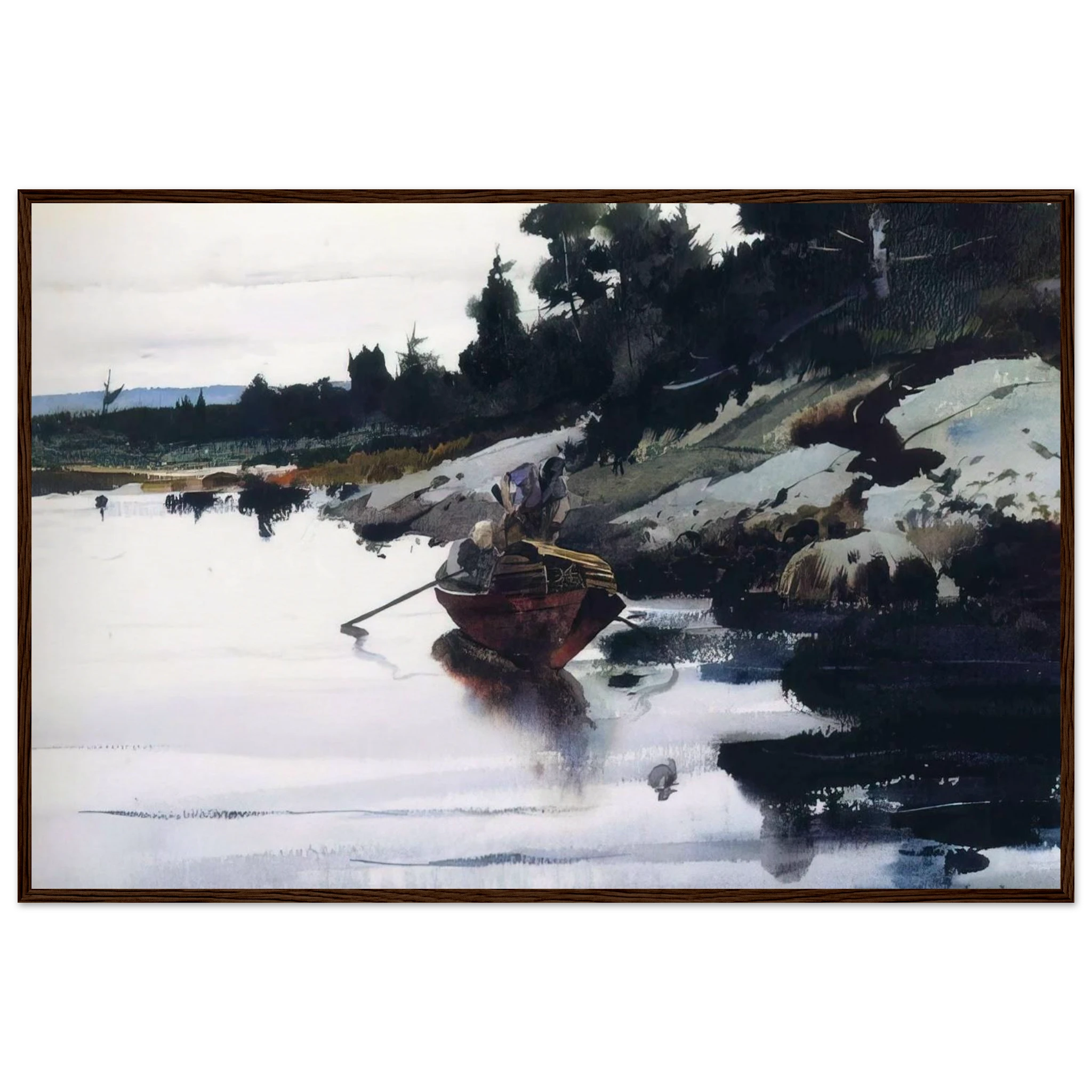 TURKEY COVE LEDGE Framed Poster | Andrew Wyeth Framed Prints Wall Art | Andrew Wyeth Prints