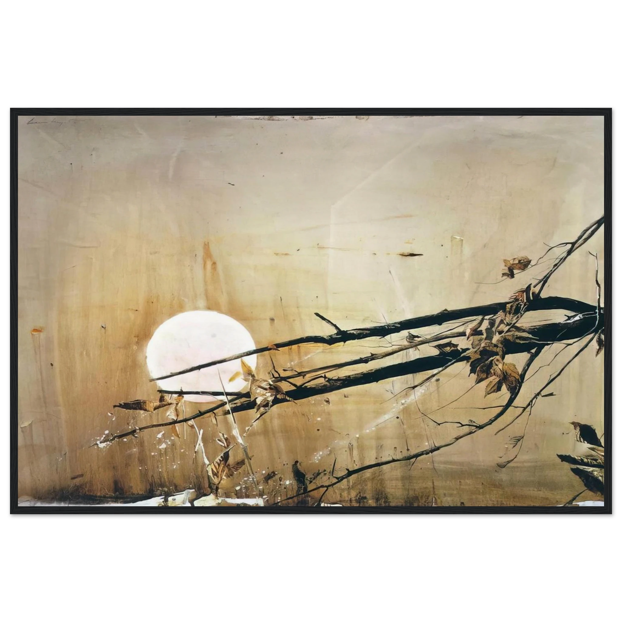 FULL MOON 1980 Framed Poster | Andrew Wyeth Framed Prints Wall Art | Andrew Wyeth Prints