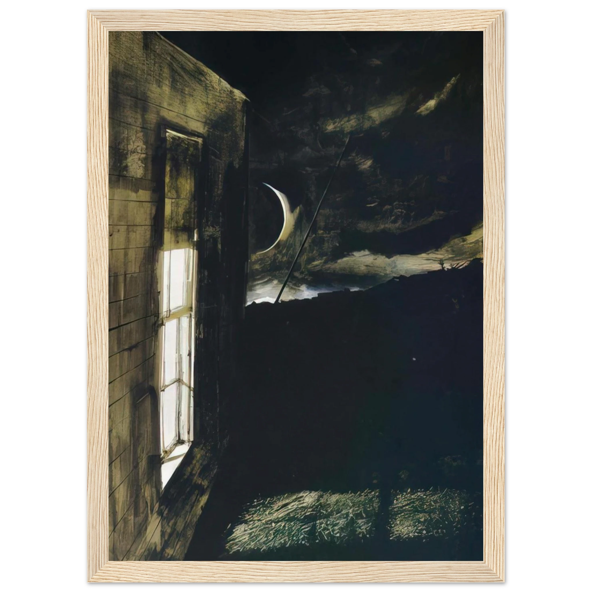 CRESCENT MOON Framed Poster | Andrew Wyeth Framed Prints Wall Art | Andrew Wyeth Prints