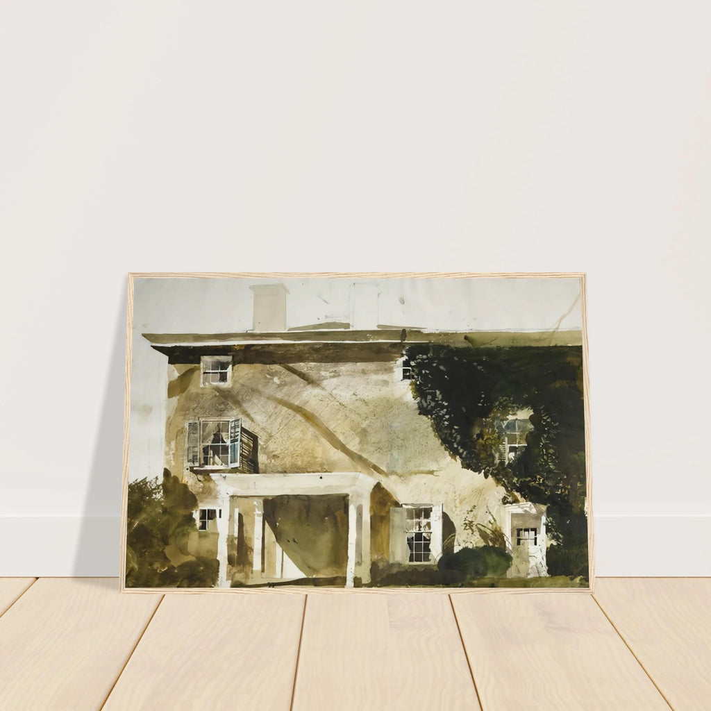 THE HATTON HOUSE 1967 Framed Poster | Andrew Wyeth Framed Prints Wall Art | Andrew Wyeth Prints