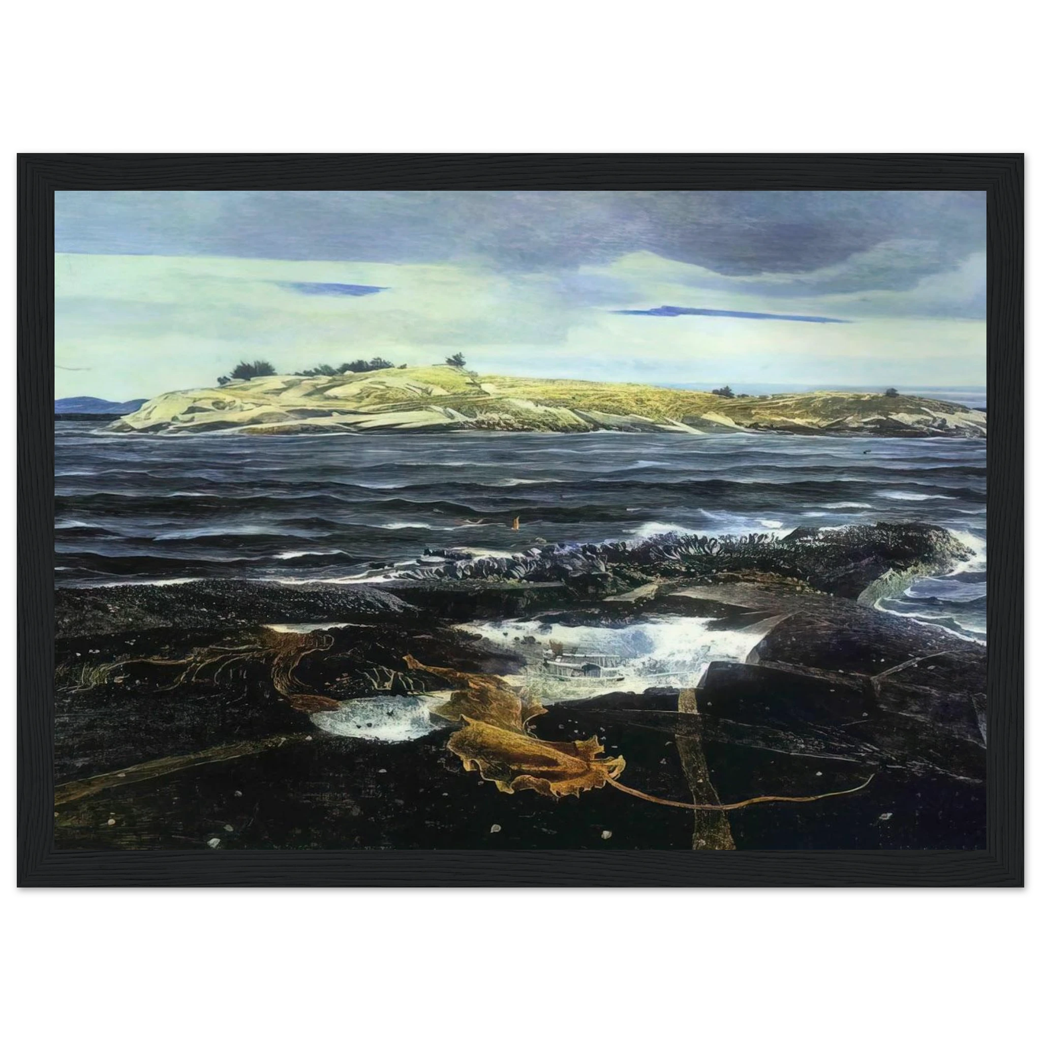 LITTLE CALDWELLS ISLAND Framed Poster | Andrew Wyeth Framed Prints Wall Art | Andrew Wyeth Prints