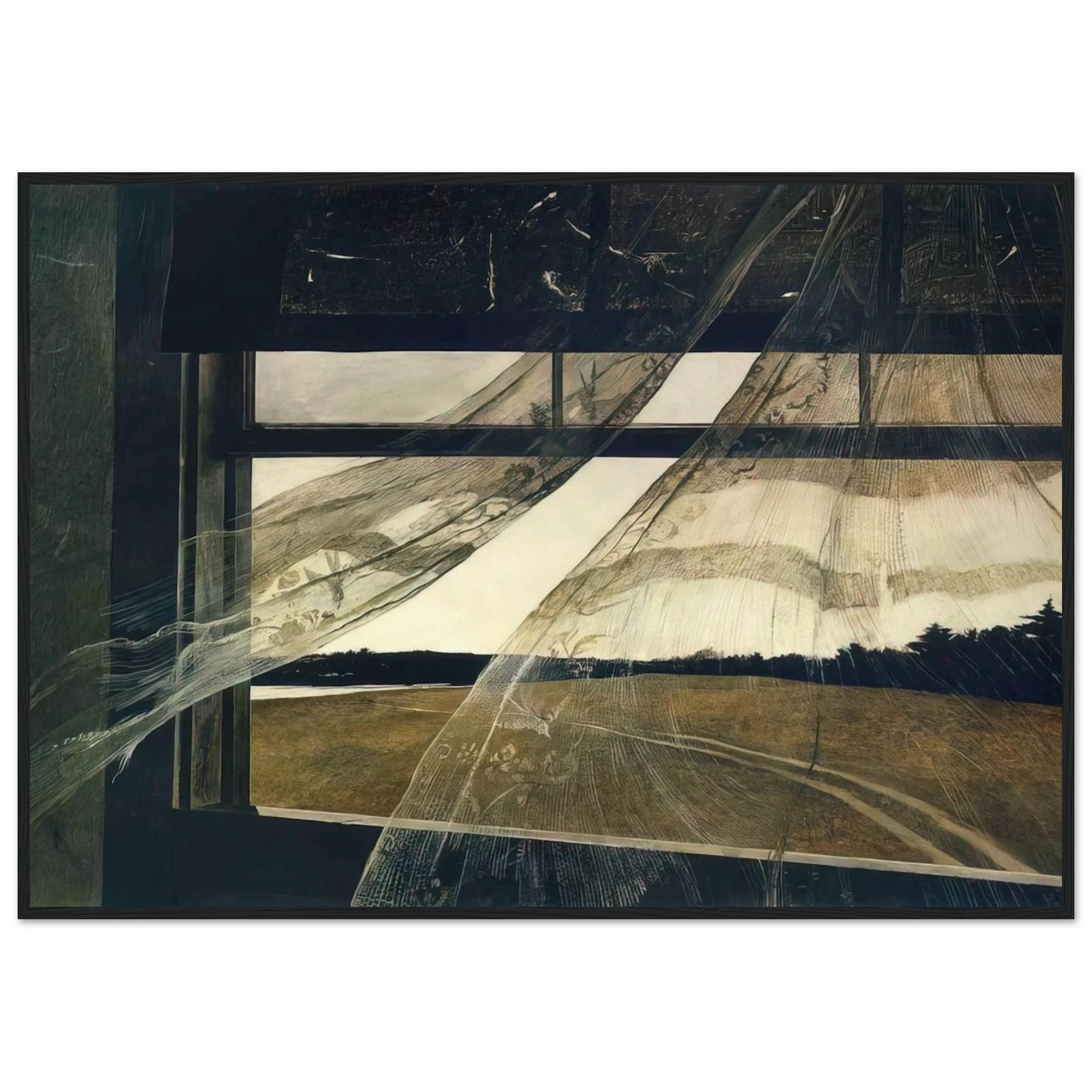 WIND FROM THE SEA 1947 Framed Poster | Andrew Wyeth Framed Prints Wall Art | Andrew Wyeth Prints