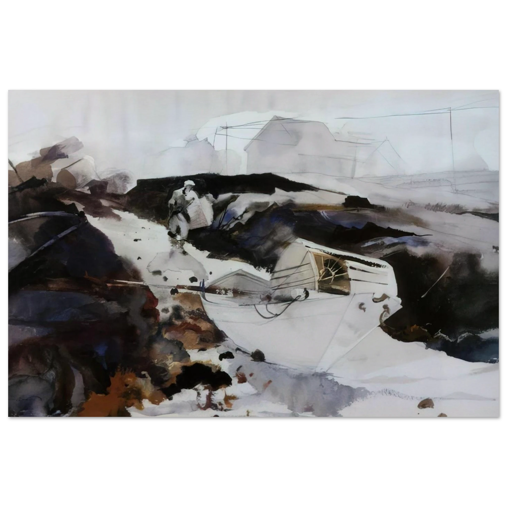 THE WHITE DORY 1941 Poster | Andrew Wyeth Poster | Andrew Wyeth Prints