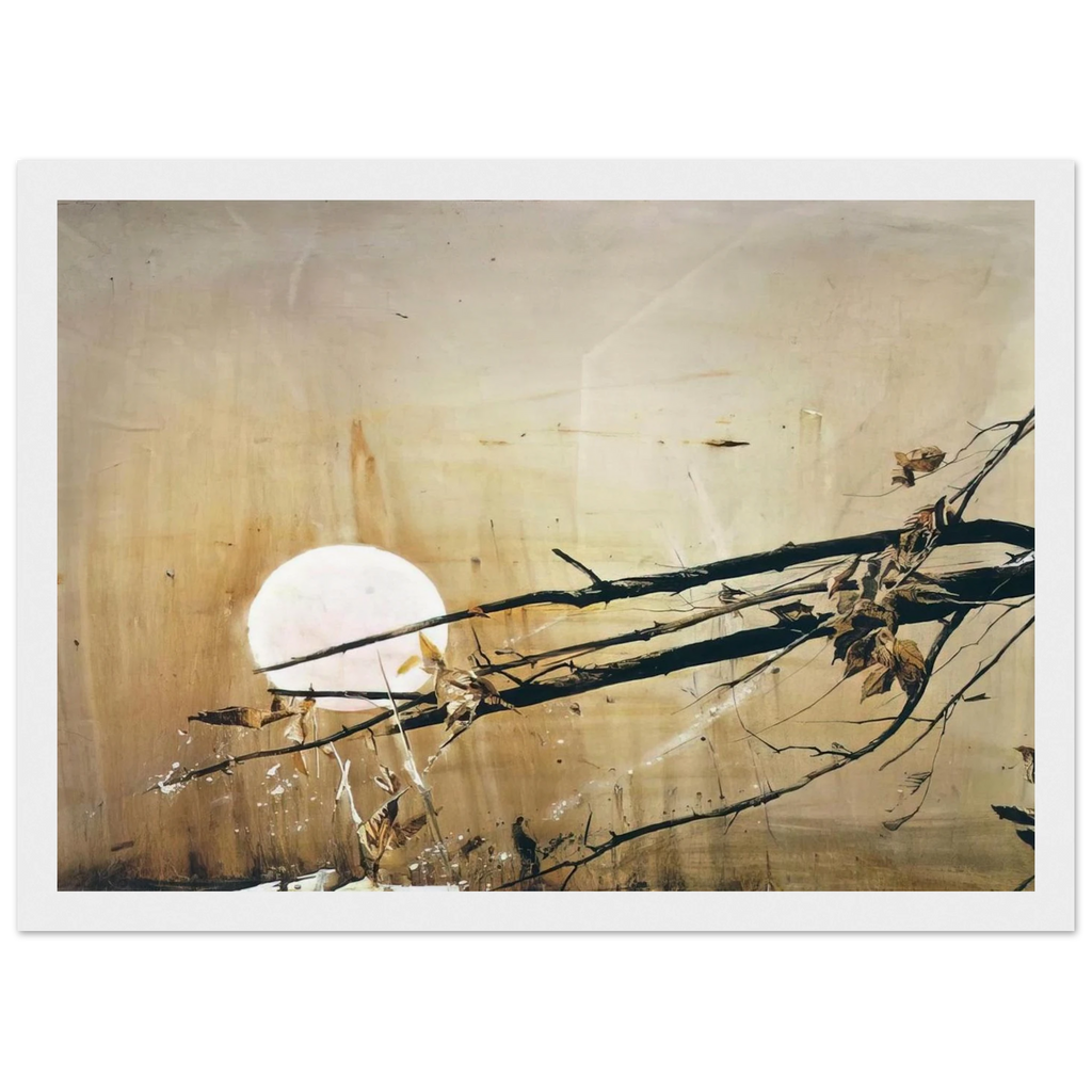 FULL MOON 1980 Framed Poster | Andrew Wyeth Framed Prints Wall Art | Andrew Wyeth Prints
