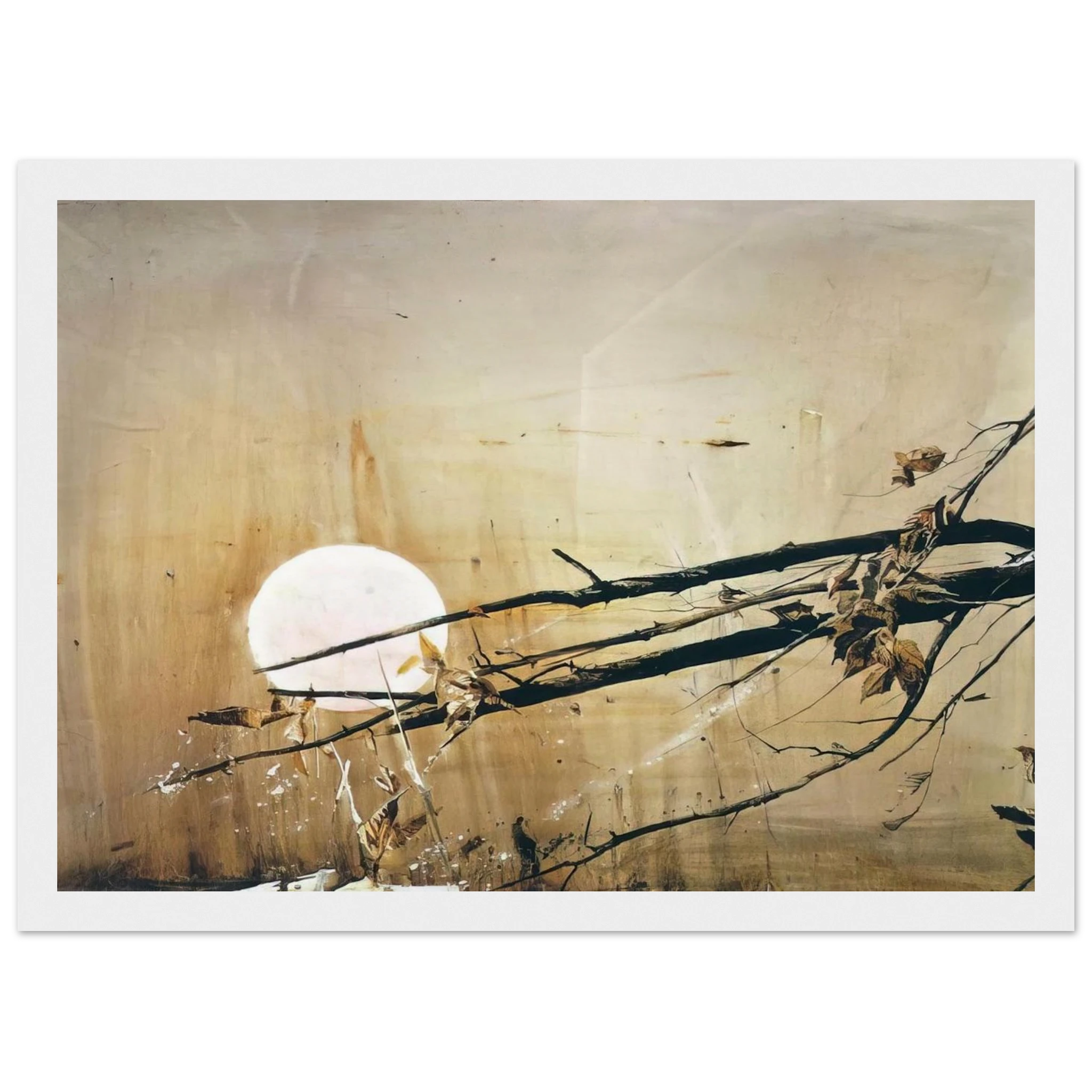 FULL MOON 1980 Framed Poster | Andrew Wyeth Framed Prints Wall Art | Andrew Wyeth Prints
