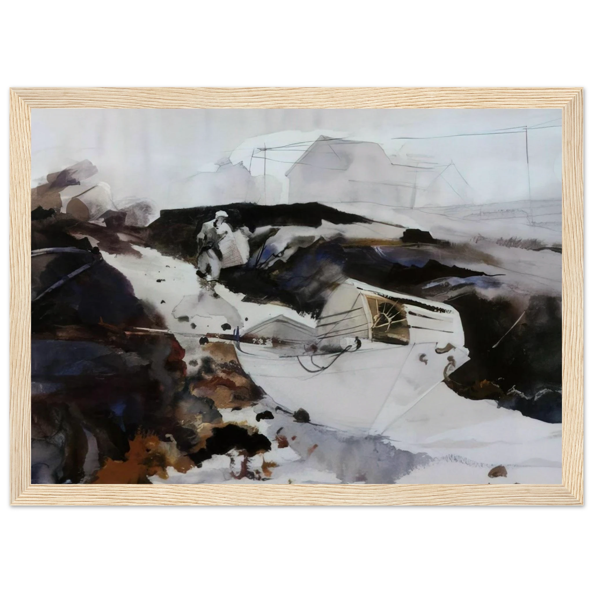 THE WHITE DORY 1941 Framed Poster | Andrew Wyeth Framed Prints Wall Art | Andrew Wyeth Prints