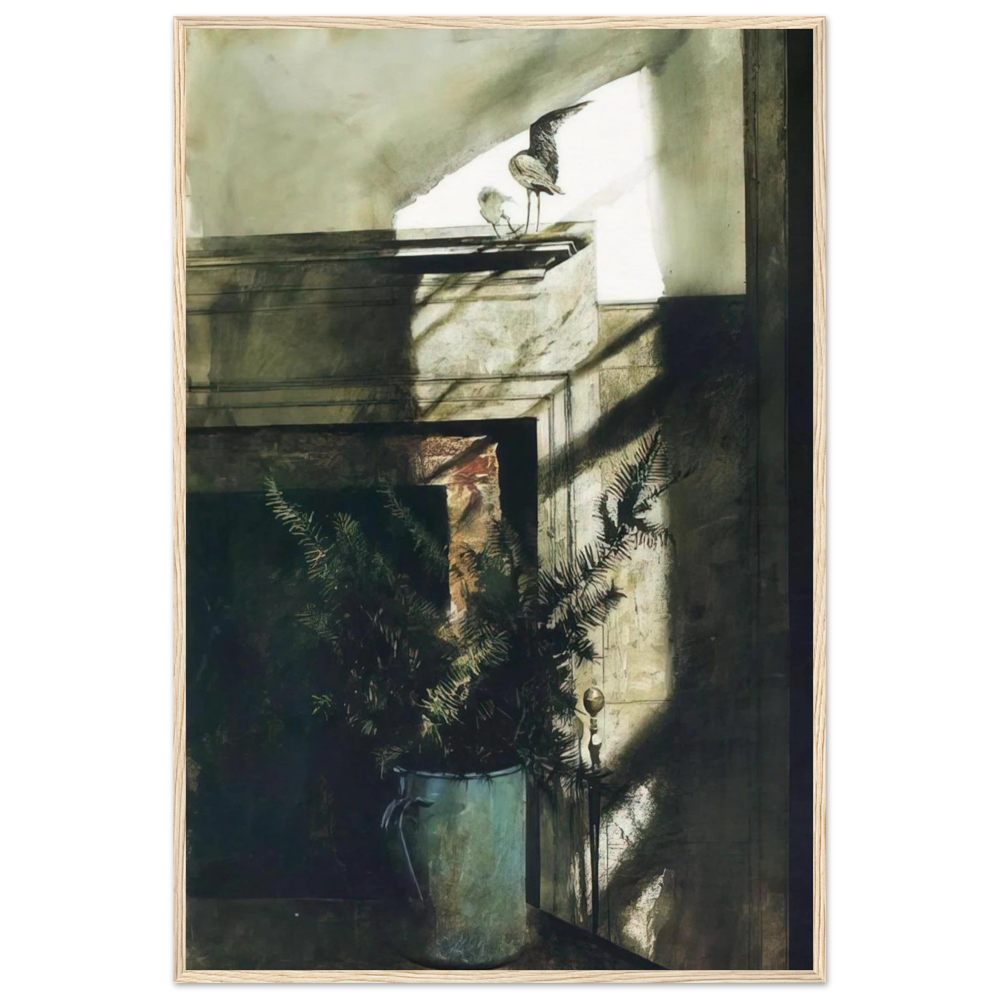 BIRD IN THE HOUSE Framed Poster | Andrew Wyeth Framed Prints Wall Art | Andrew Wyeth Prints